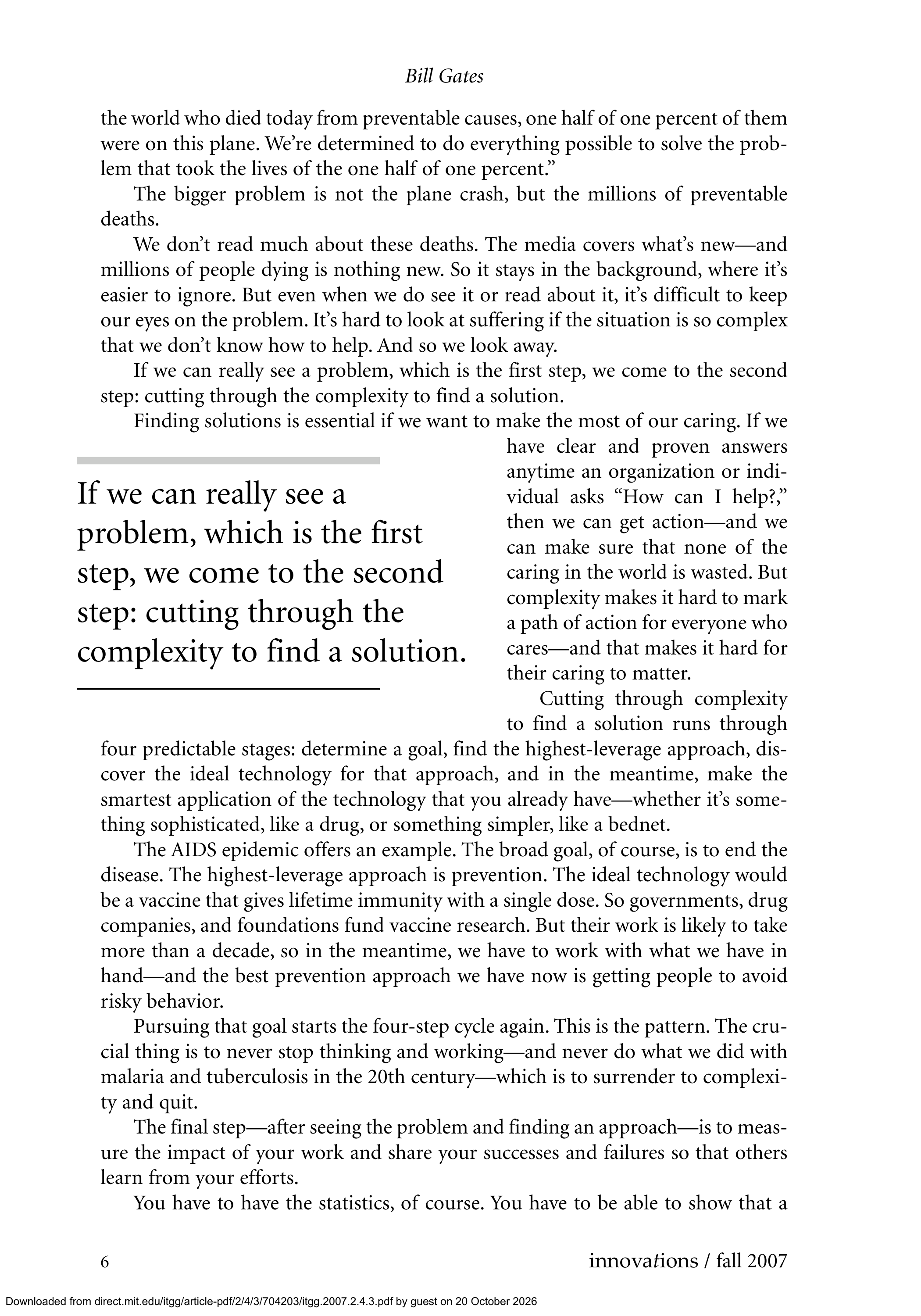 Bill Gates Harvard Commencement Speech — page 4