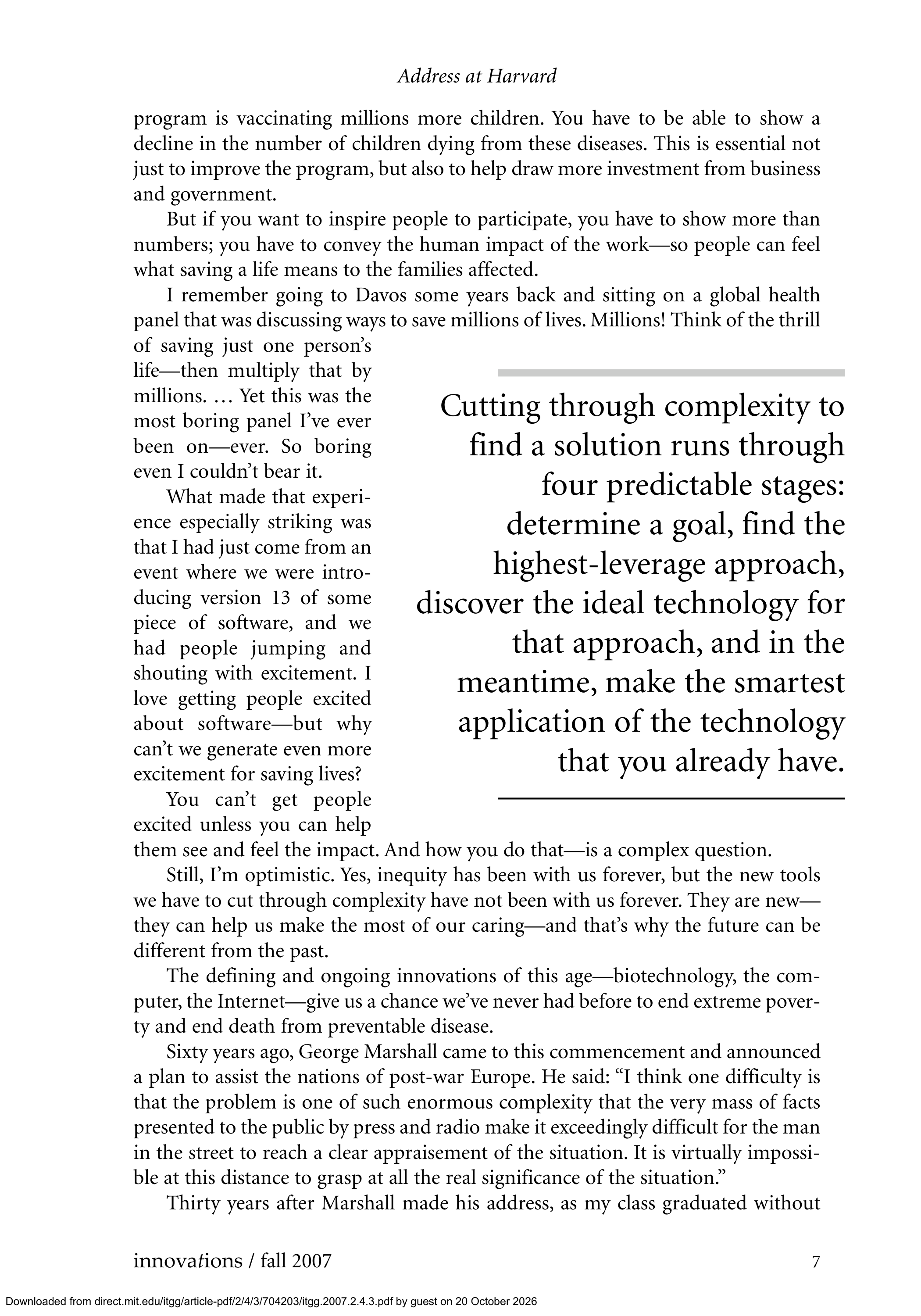 Bill Gates Harvard Commencement Speech — page 5