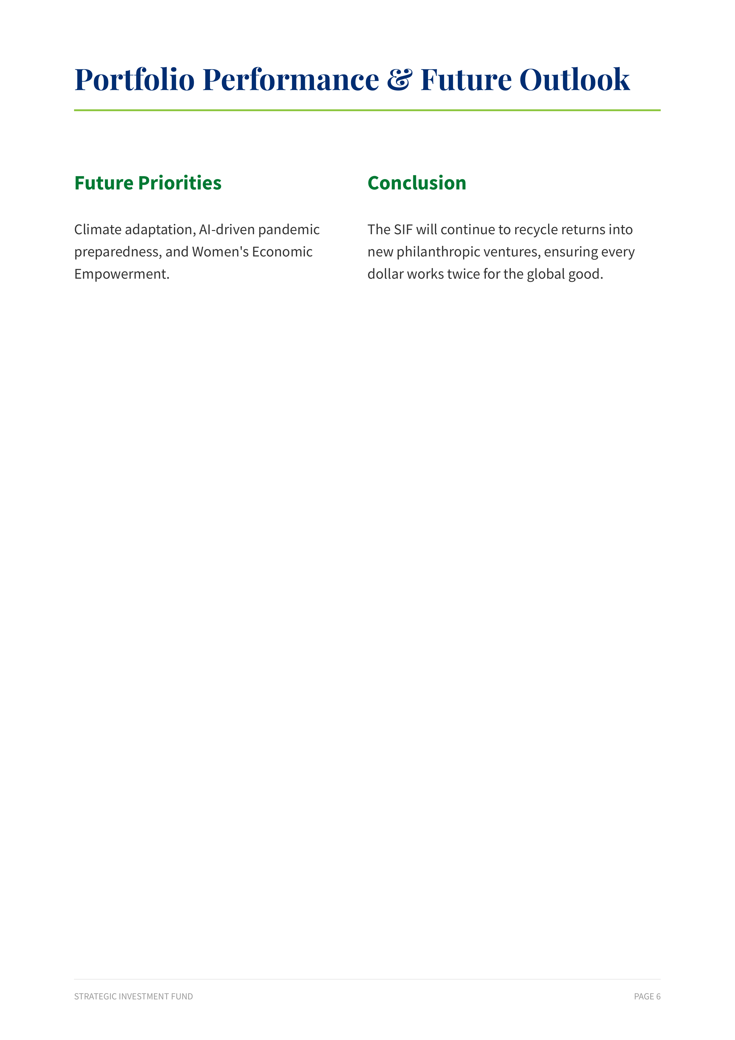Bill & Melinda Gates Foundation Strategic Investment Fund Portfolio — page 7