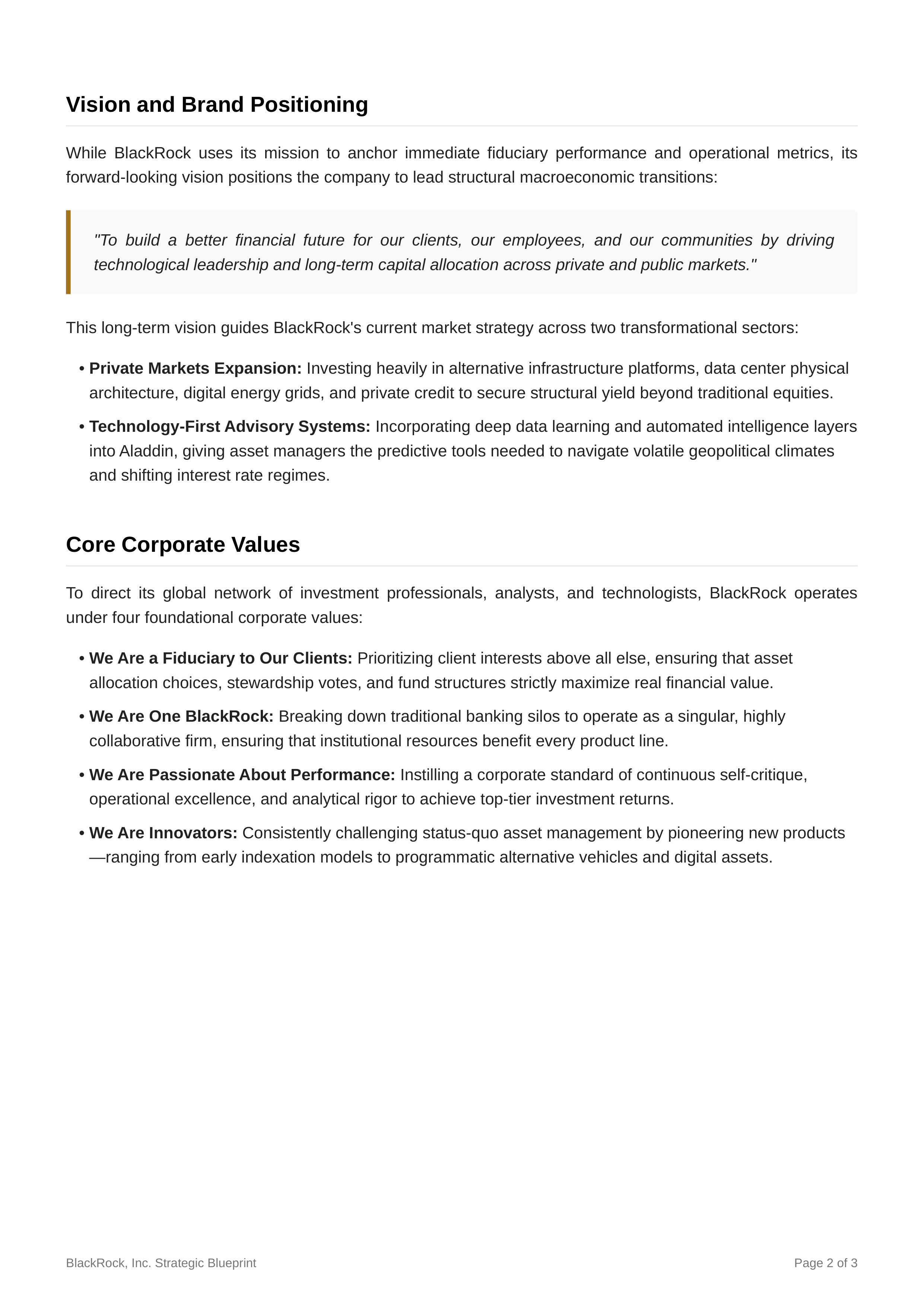 BlackRock Mission Statement — page 2