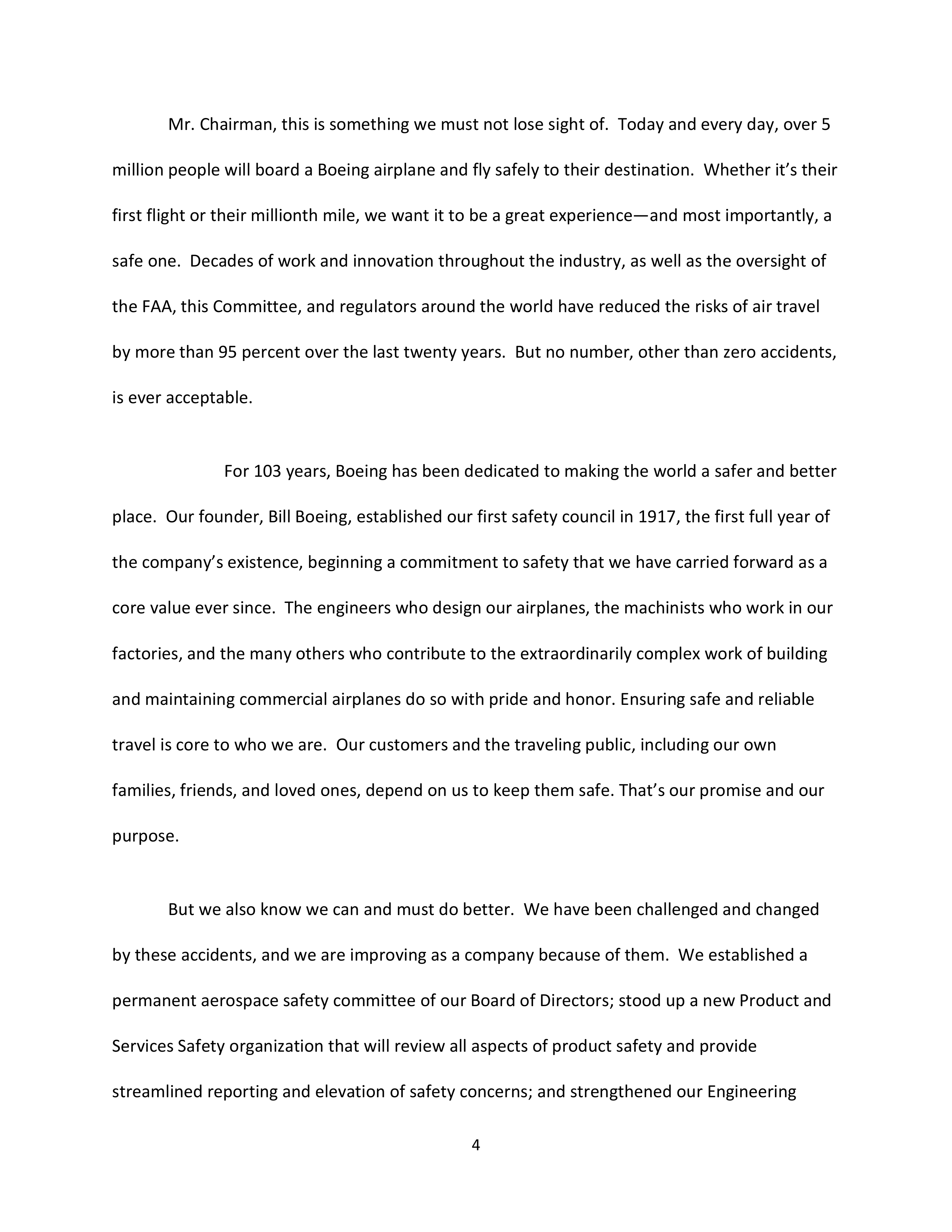 Boeing 737 MAX Congressional Opening Statement — page 4