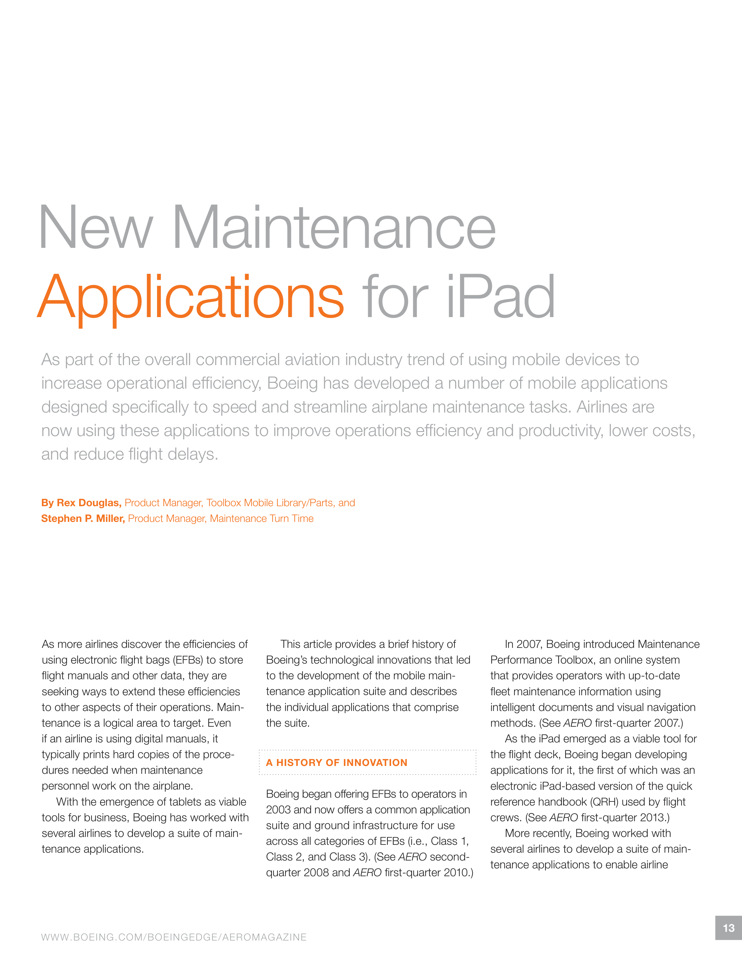 Boeing AERO Maintenance Magazine — page 15