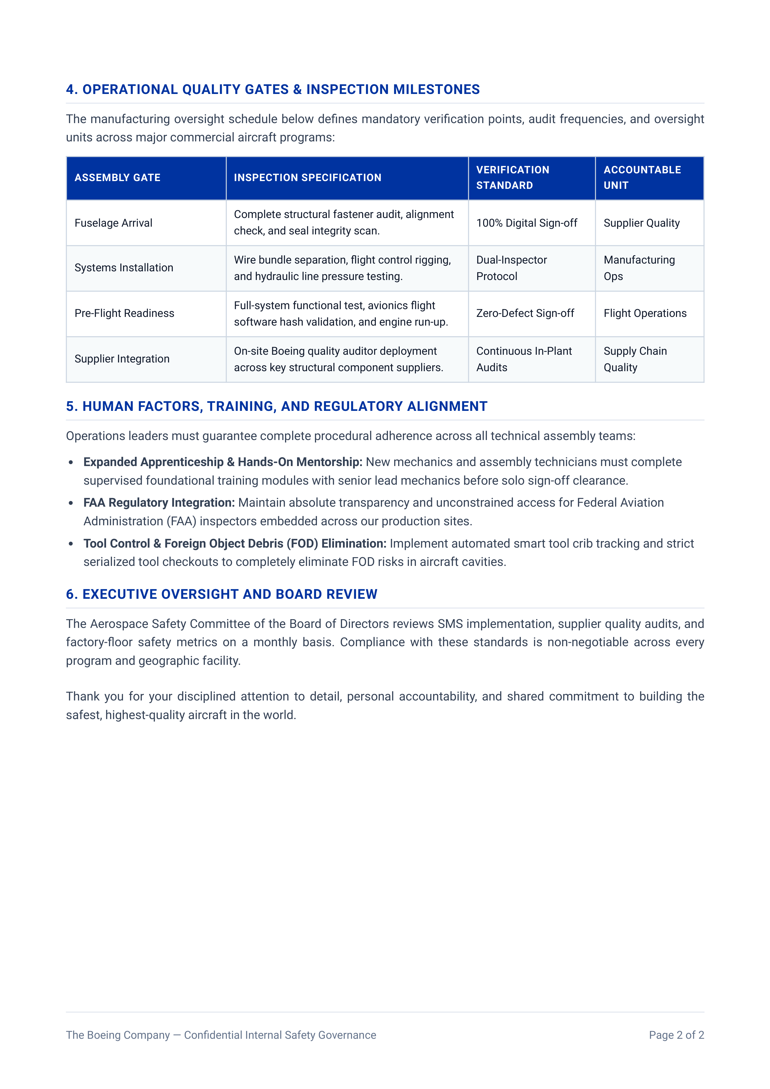 Boeing Aircraft Safety Memo — page 2