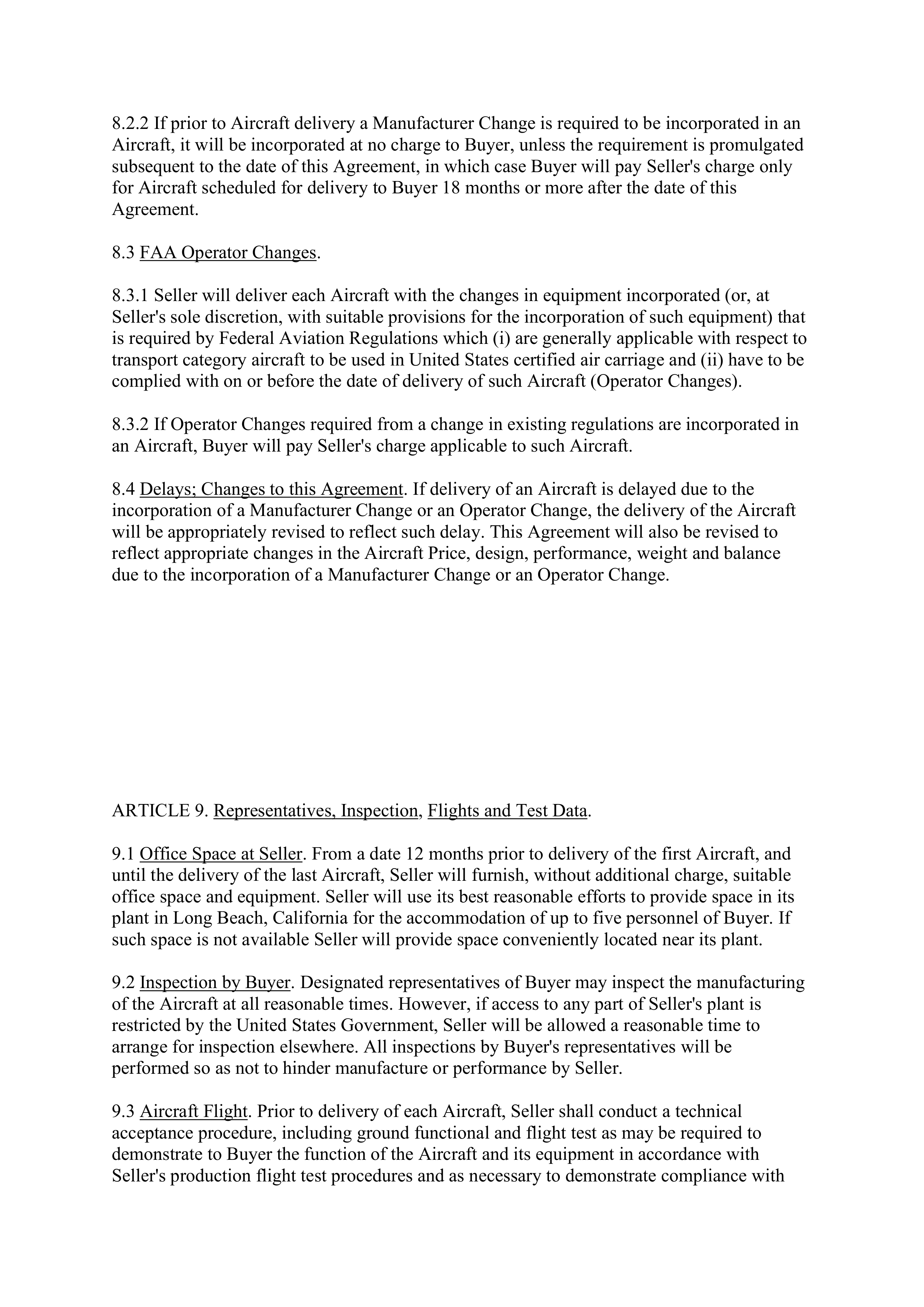 Boeing Purchase Agreement — page 15