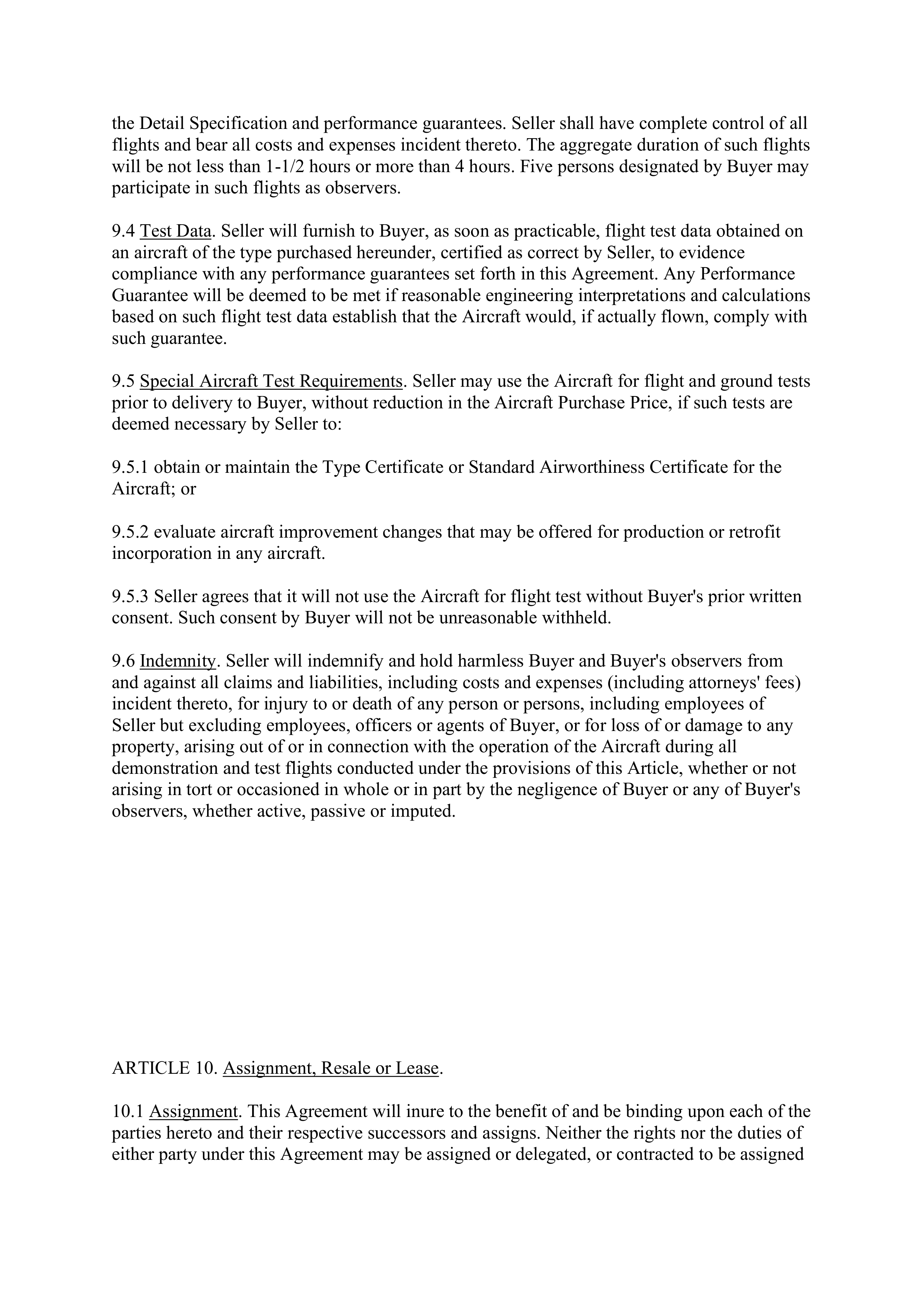 Boeing Purchase Agreement — page 16