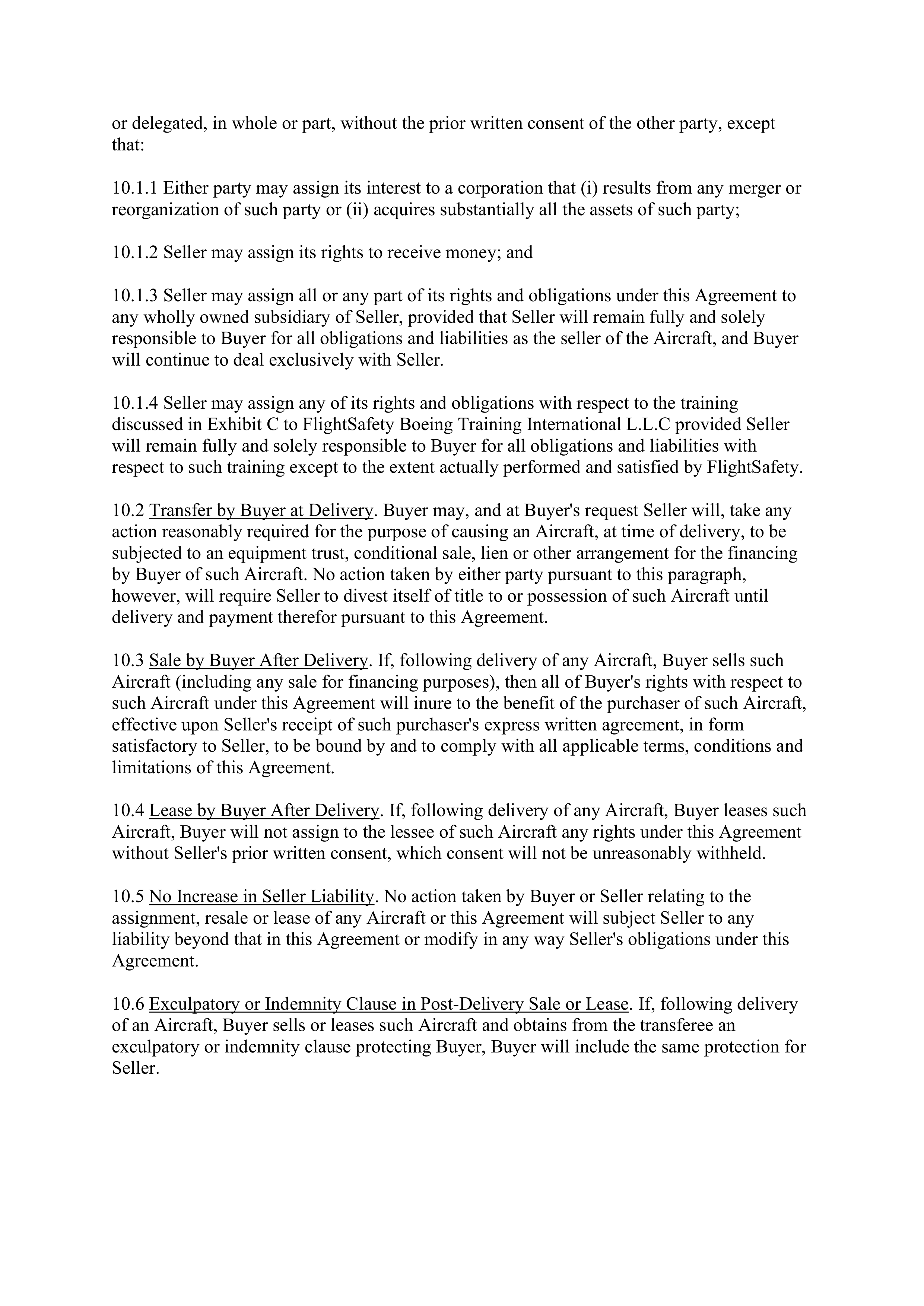 Boeing Purchase Agreement — page 17