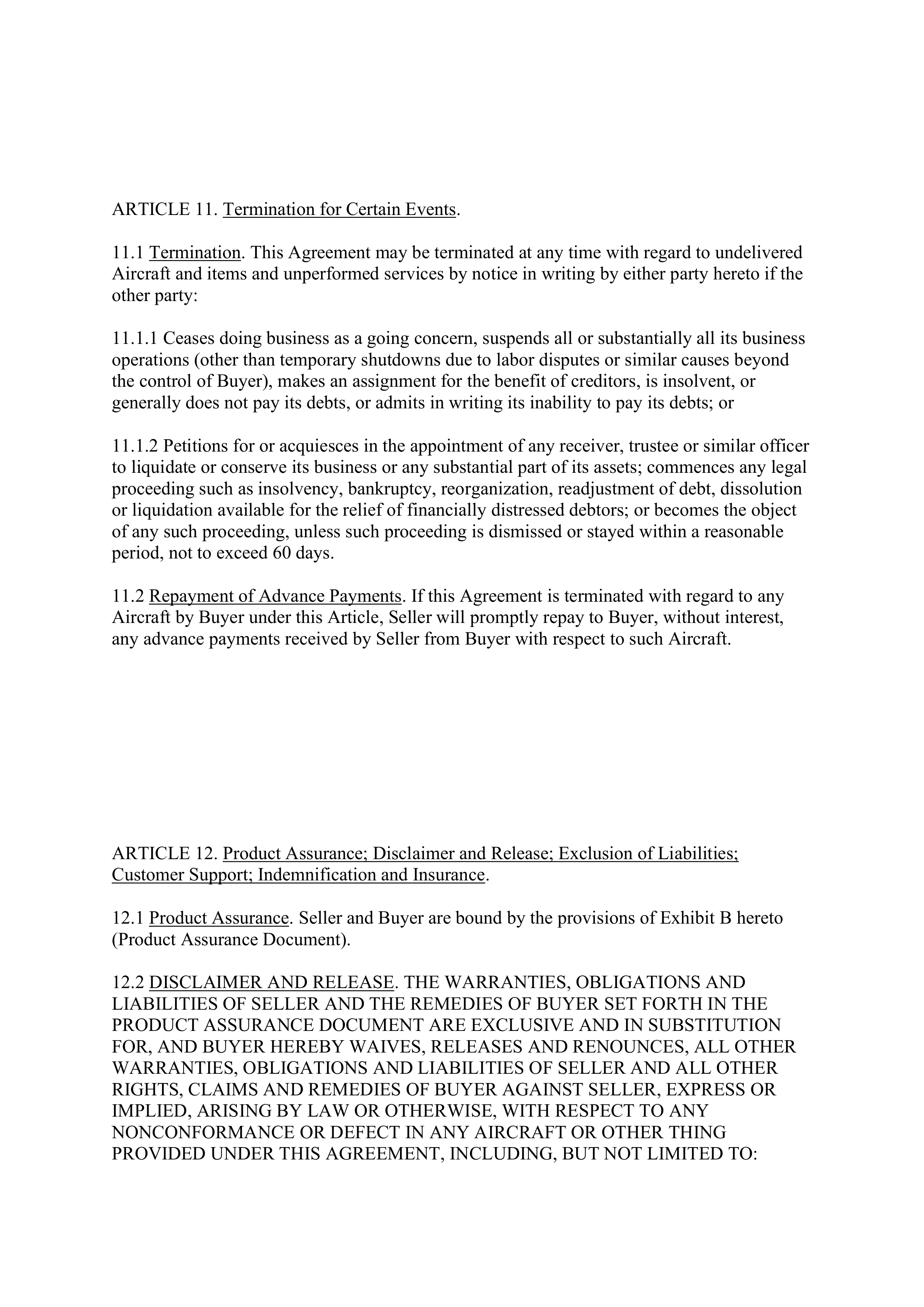 Boeing Purchase Agreement — page 18