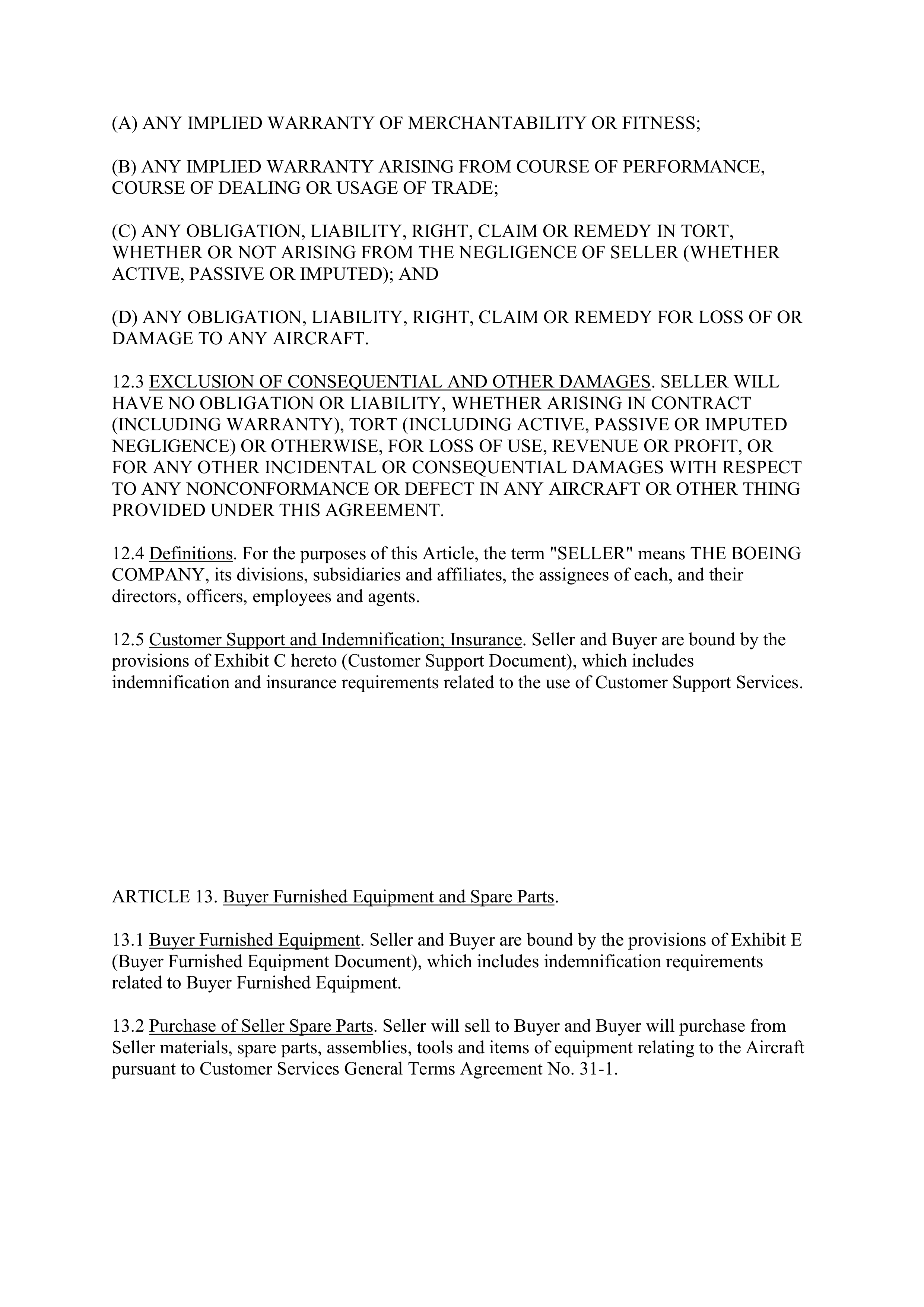 Boeing Purchase Agreement — page 19