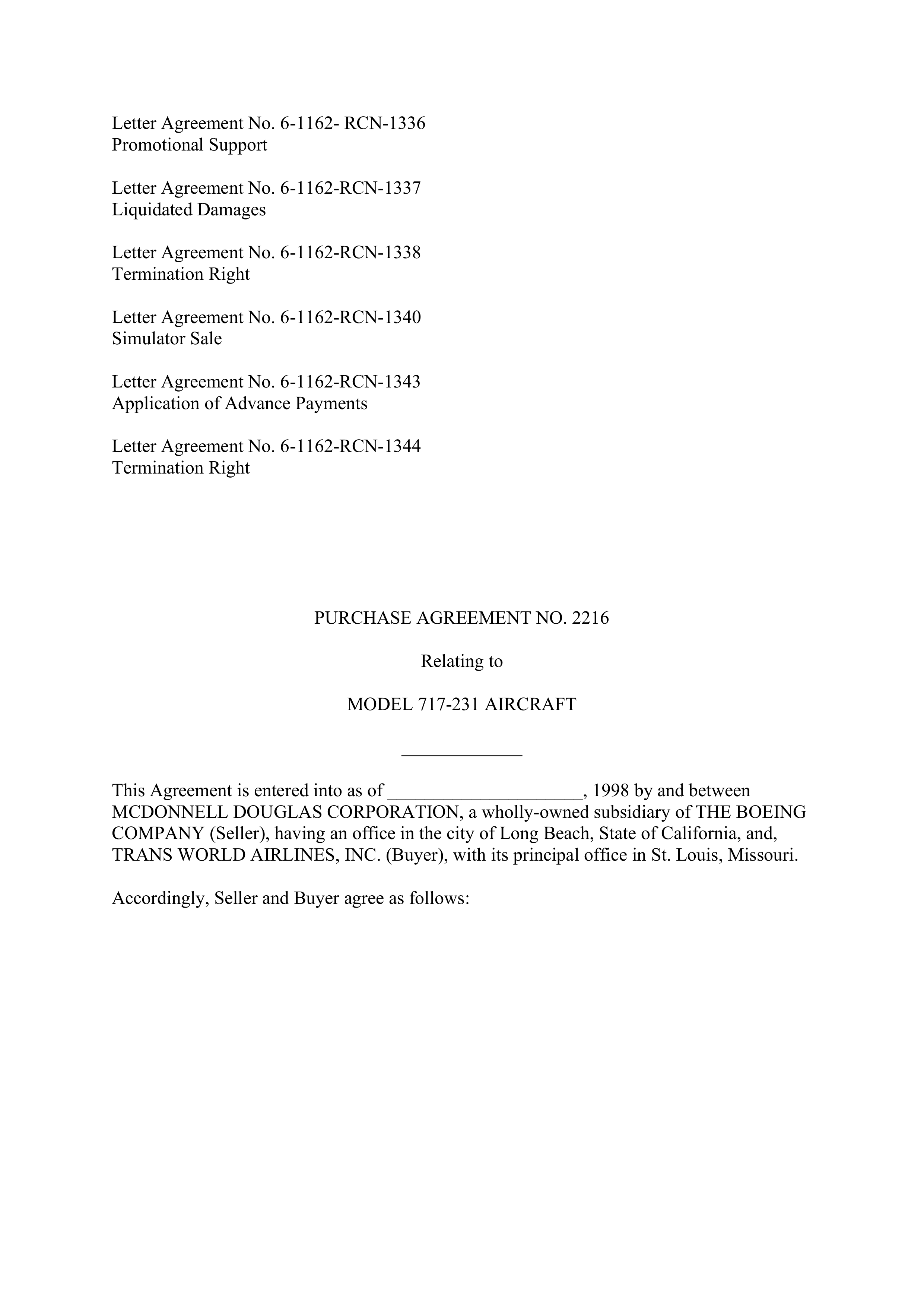 Boeing Purchase Agreement — page 4