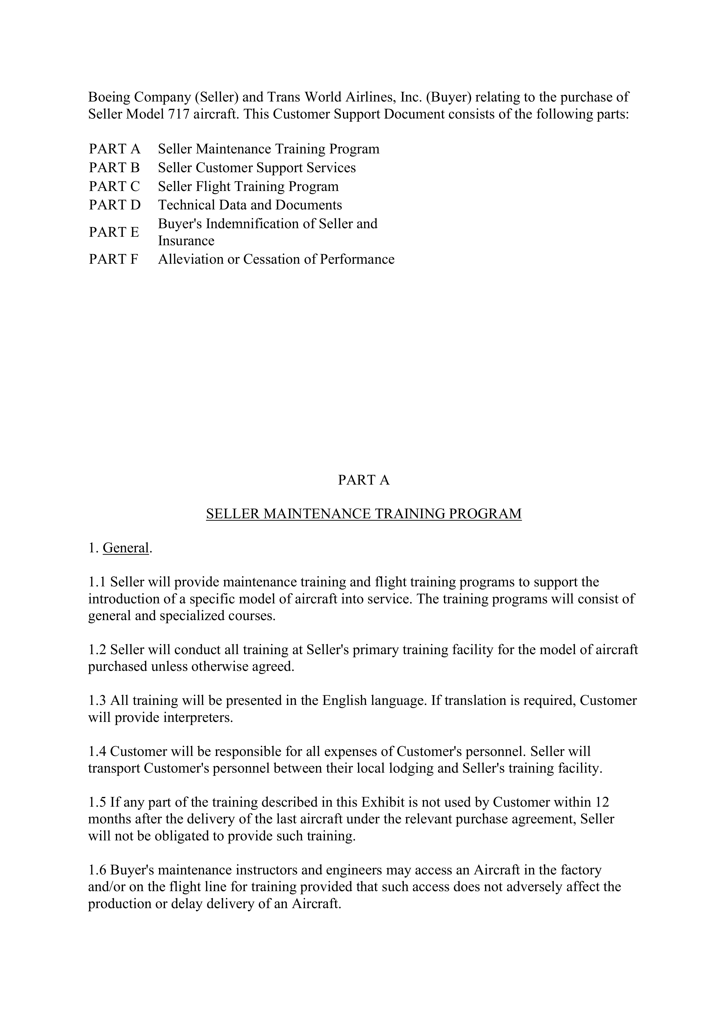 Boeing Purchase Agreement — page 42