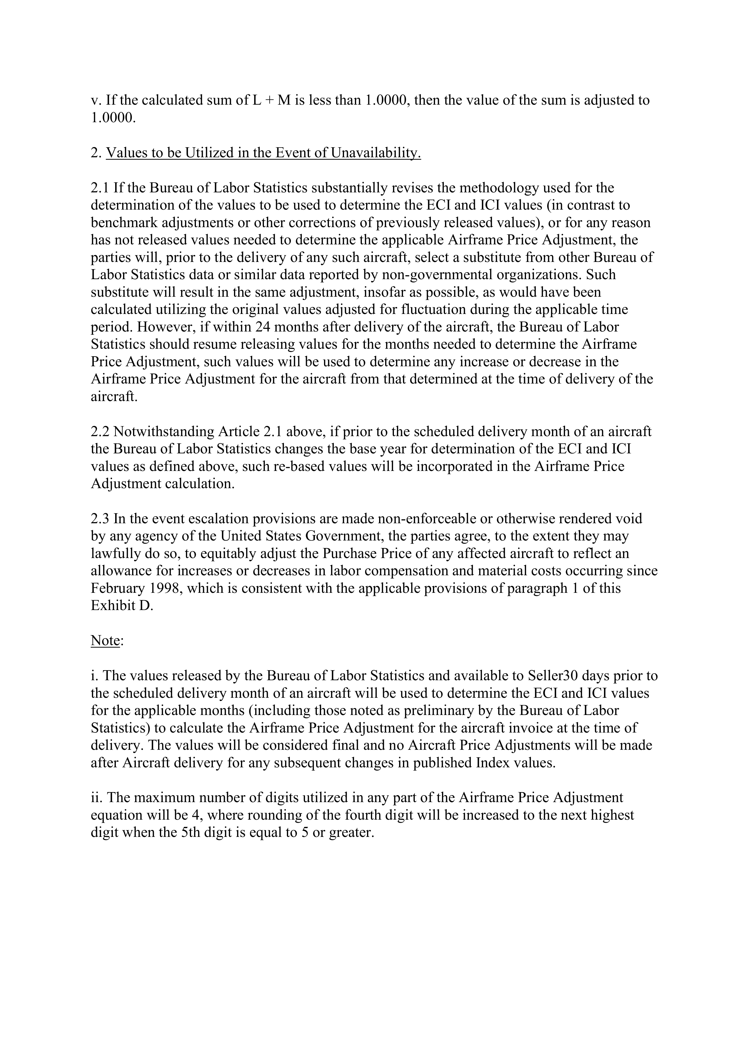 Boeing Purchase Agreement — page 61