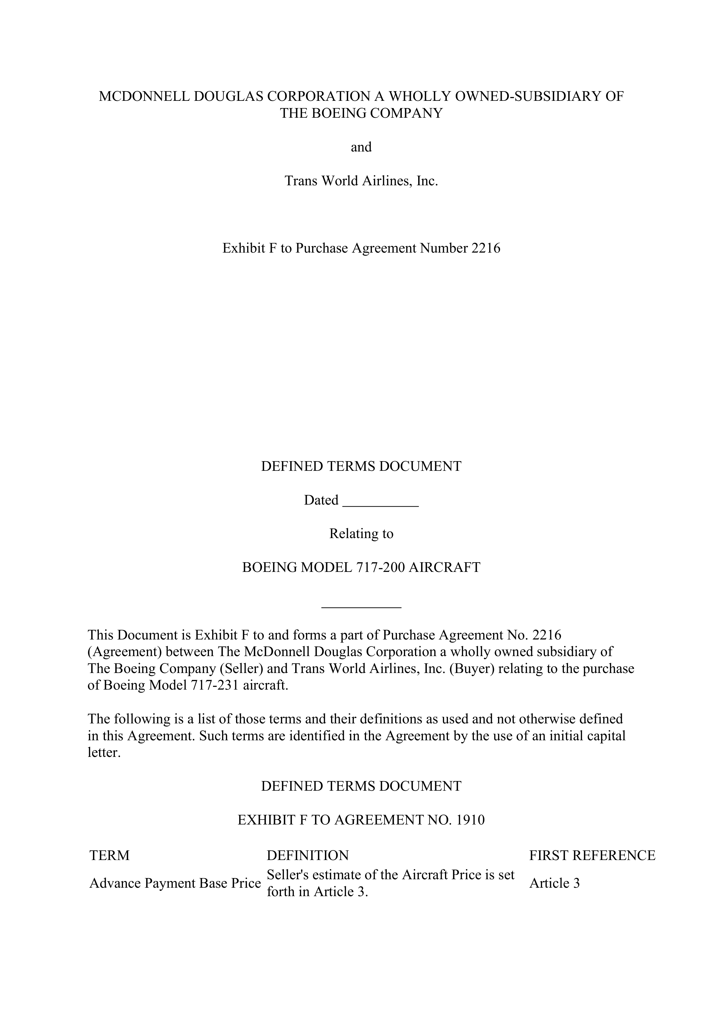 Boeing Purchase Agreement — page 67