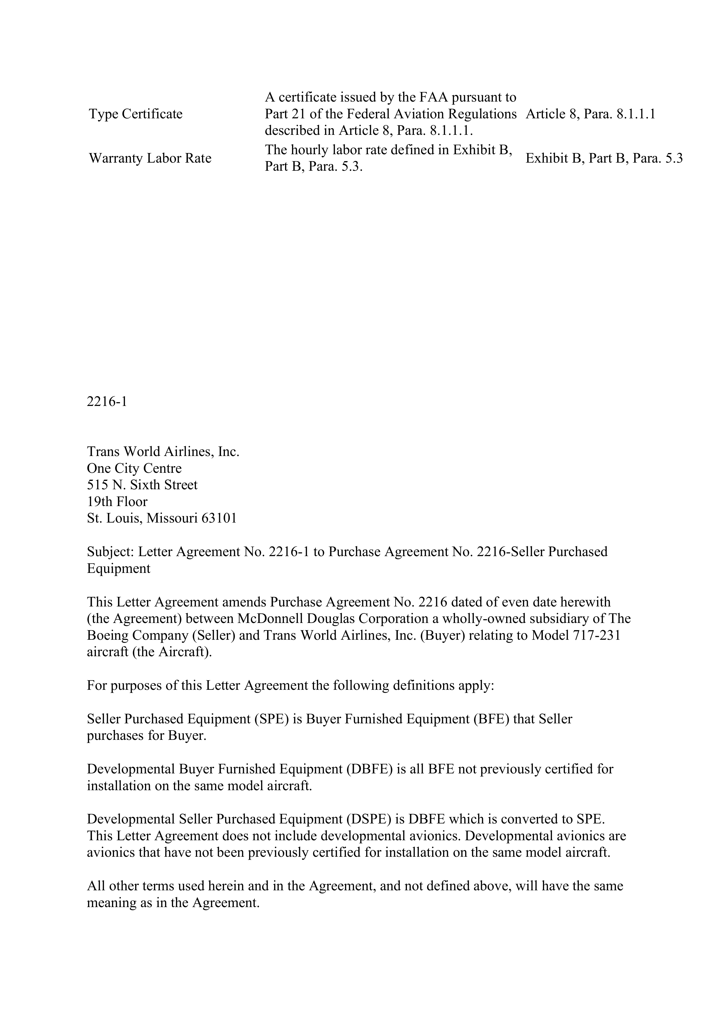 Boeing Purchase Agreement — page 71