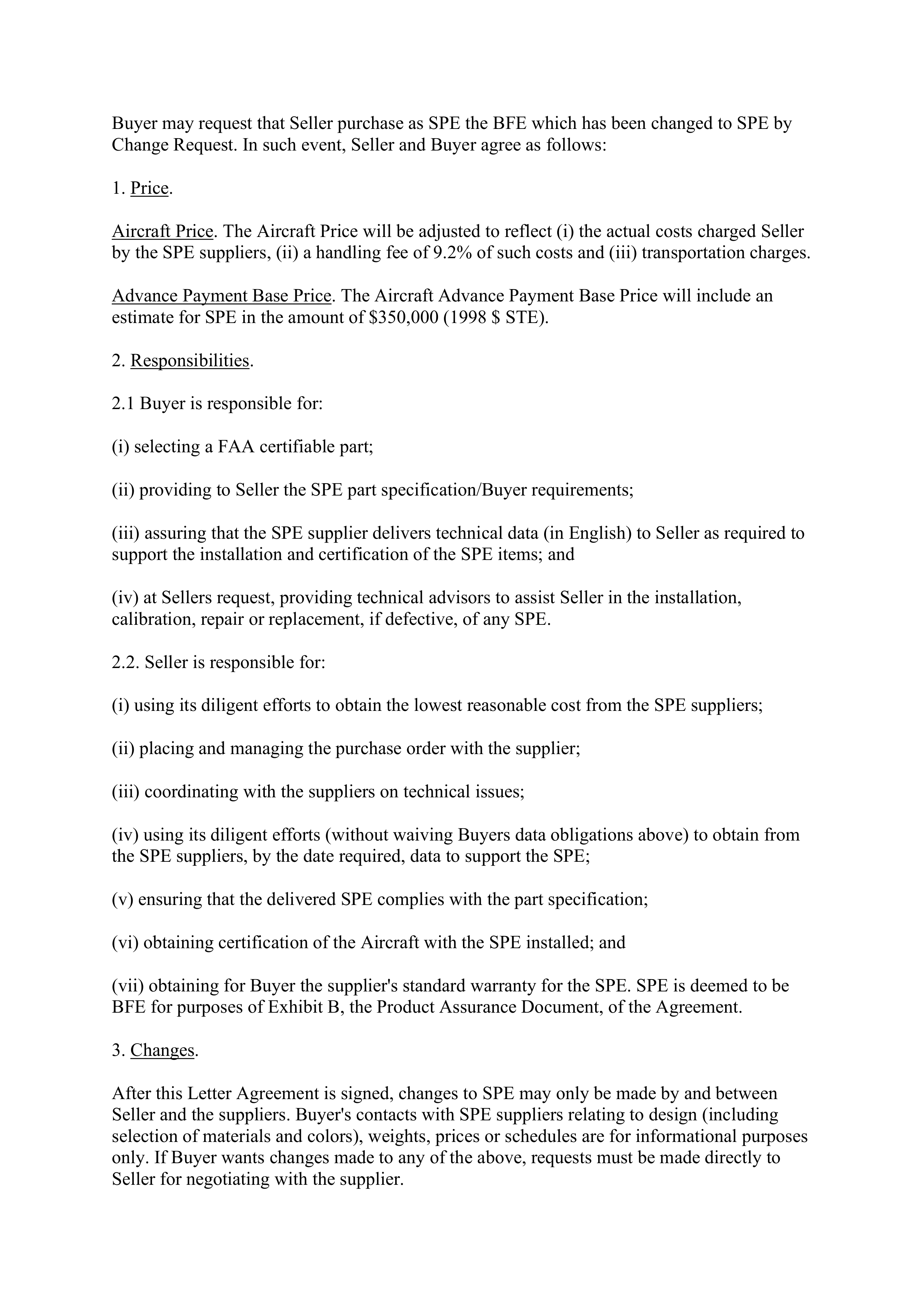 Boeing Purchase Agreement — page 72