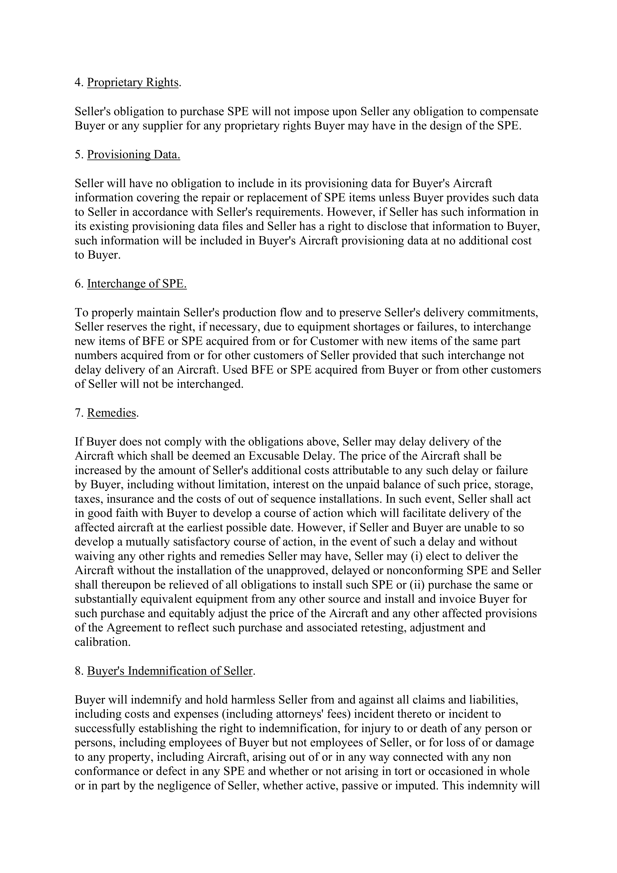 Boeing Purchase Agreement — page 73