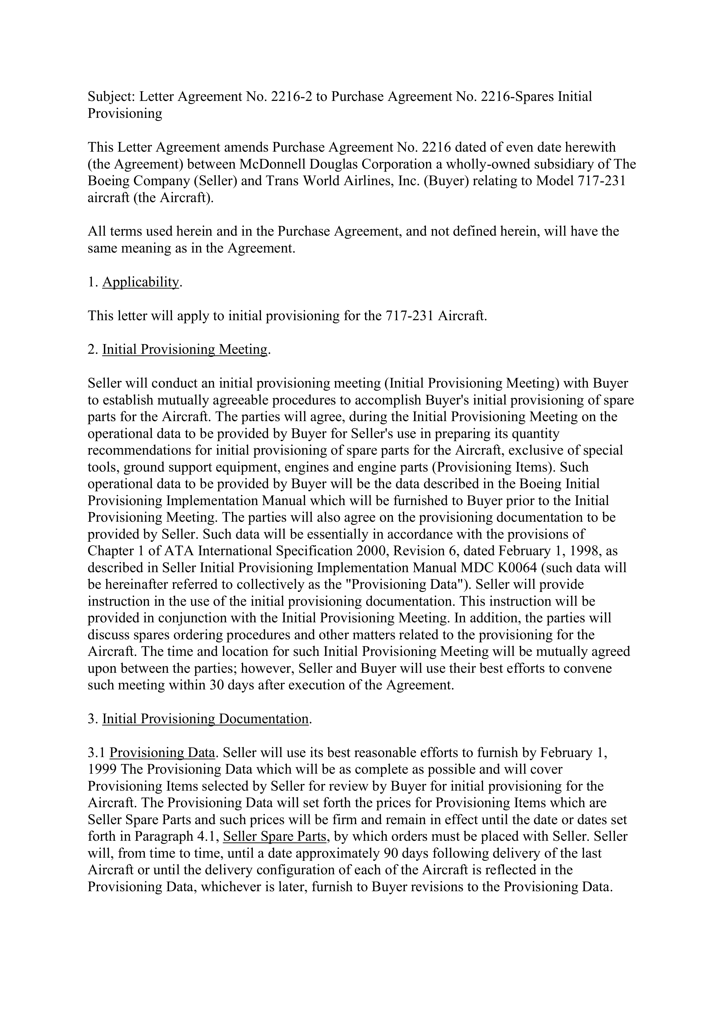 Boeing Purchase Agreement — page 75