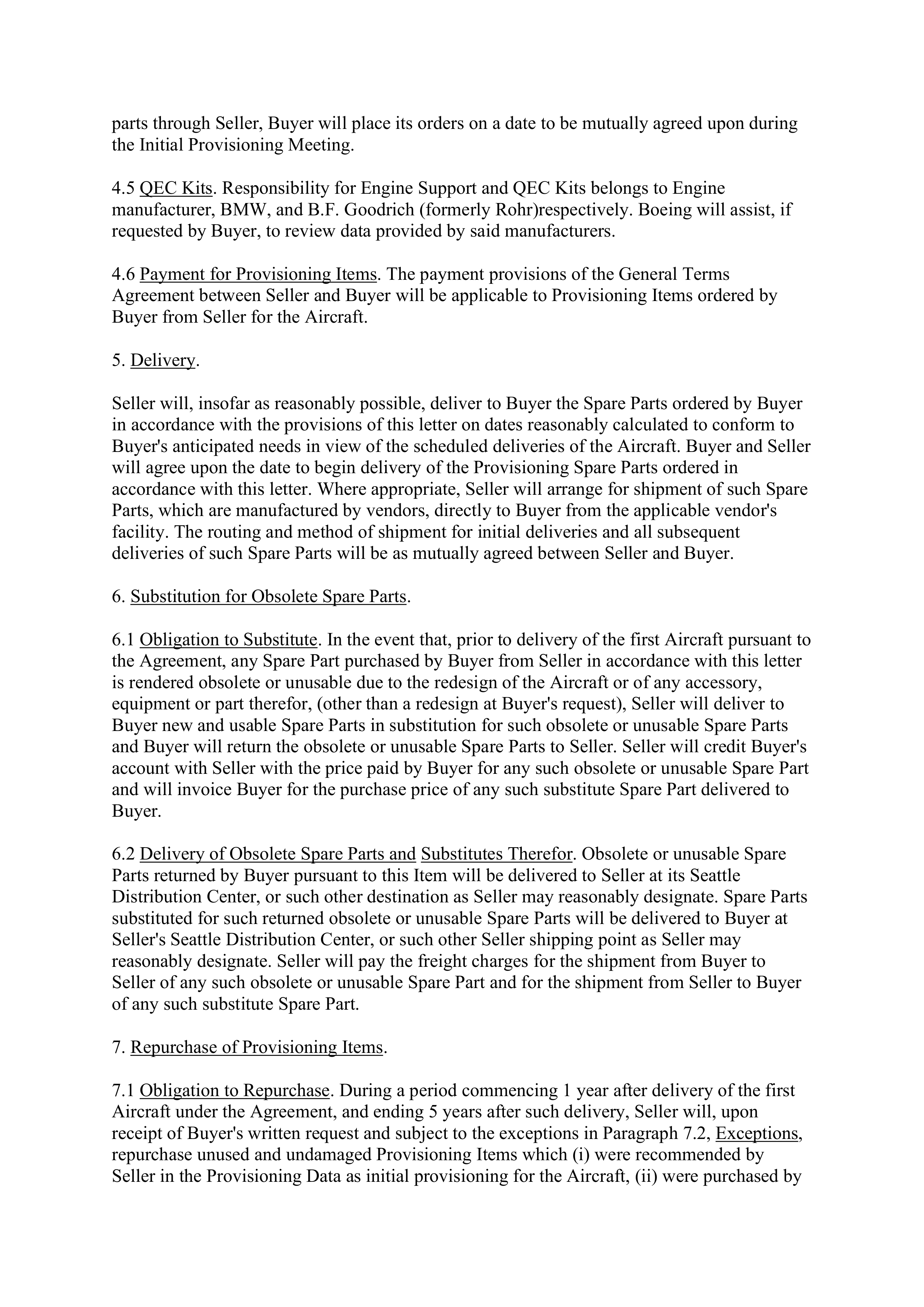Boeing Purchase Agreement — page 77