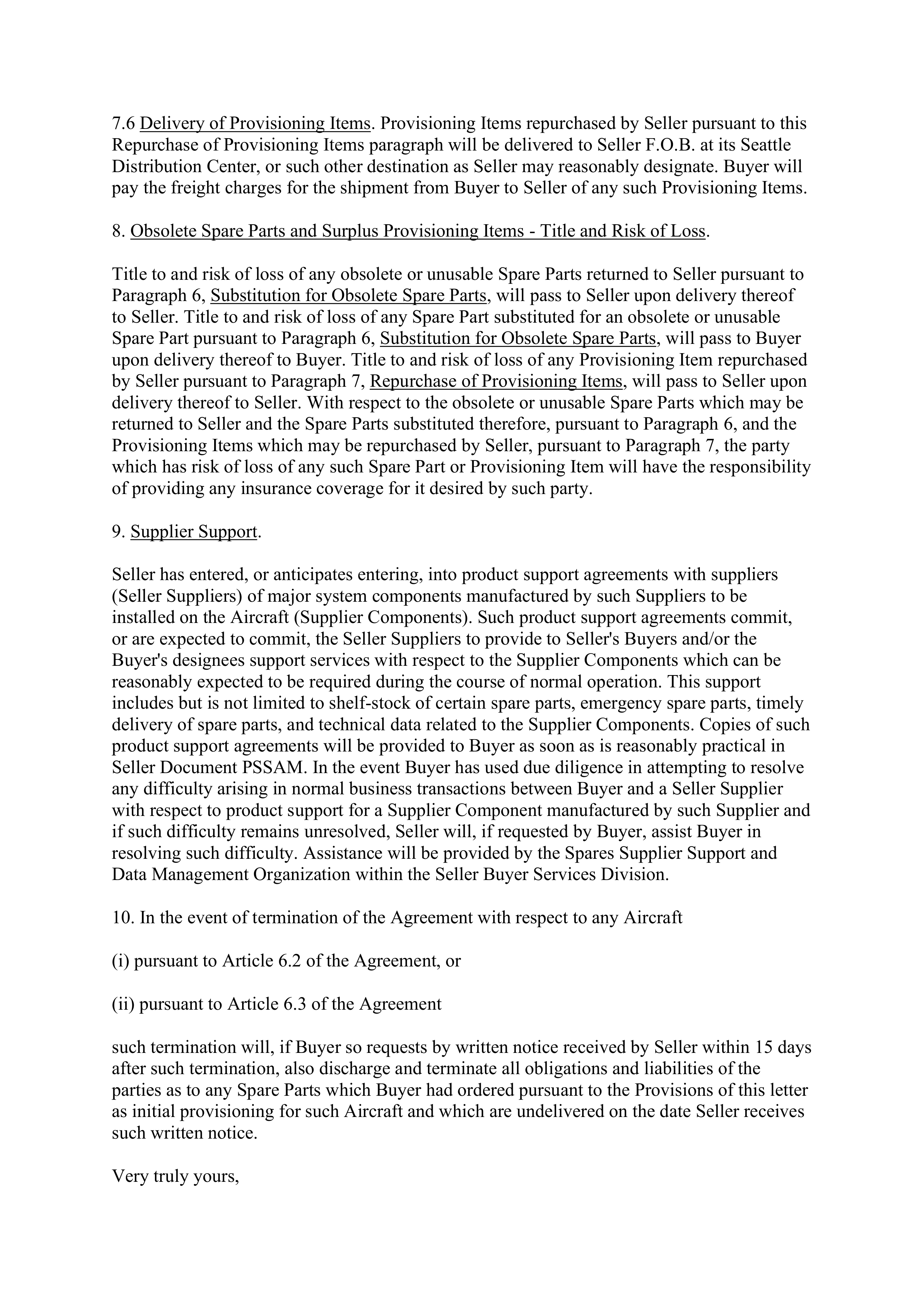 Boeing Purchase Agreement — page 79