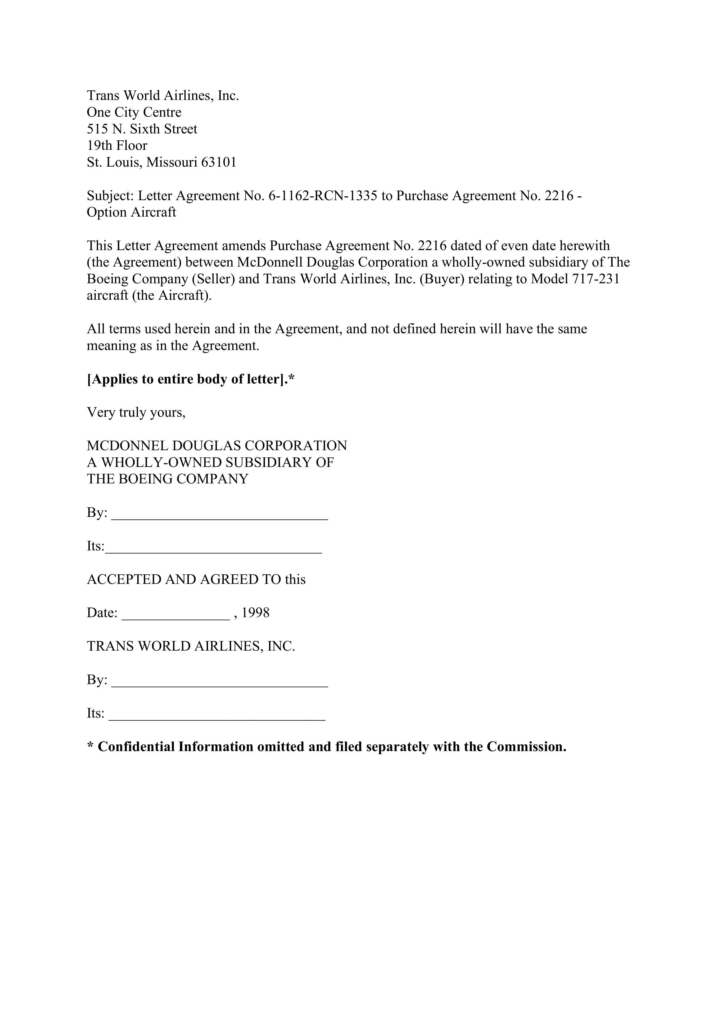 Boeing Purchase Agreement — page 84