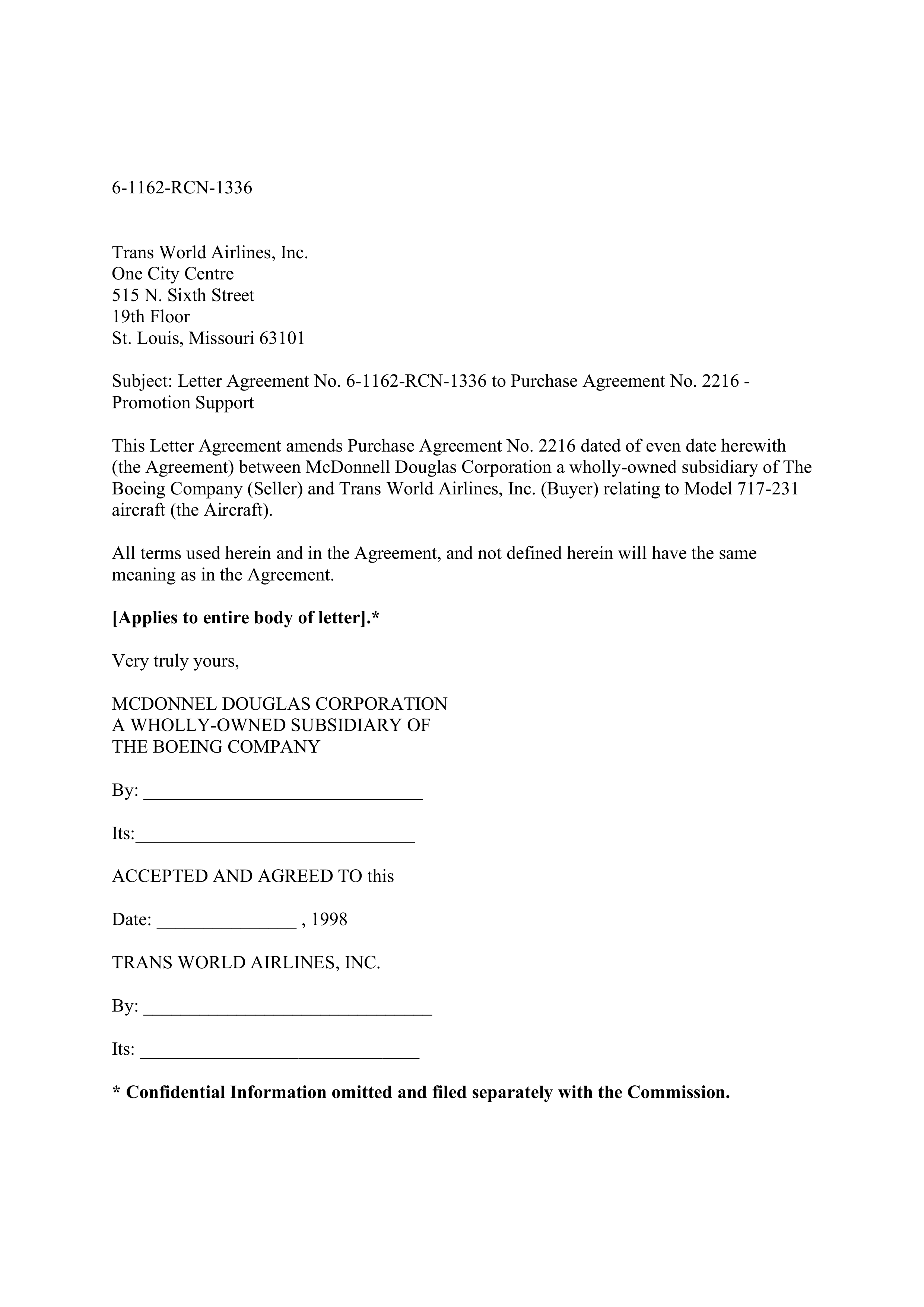 Boeing Purchase Agreement — page 85