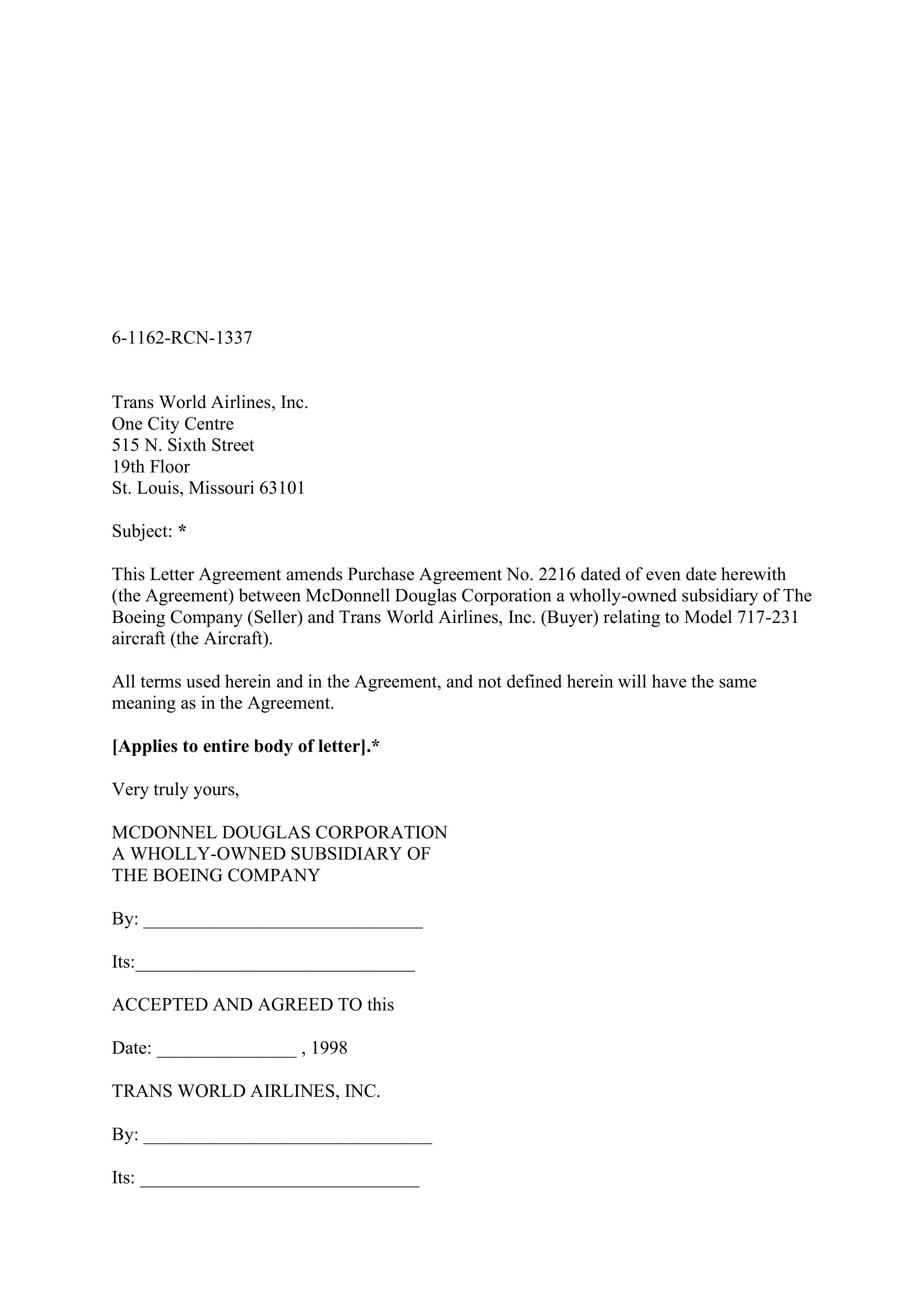 Boeing Purchase Agreement — page 86