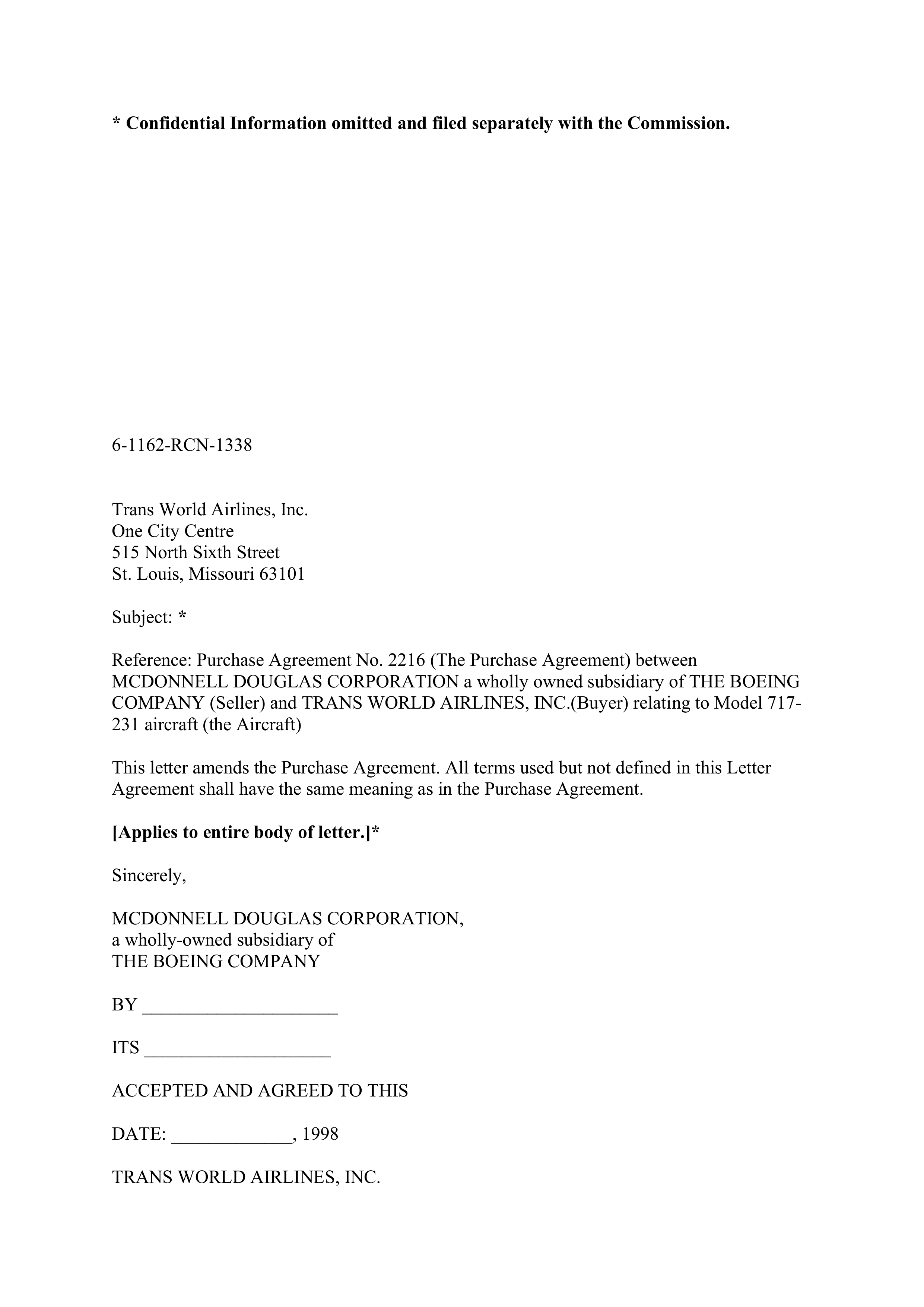 Boeing Purchase Agreement — page 87