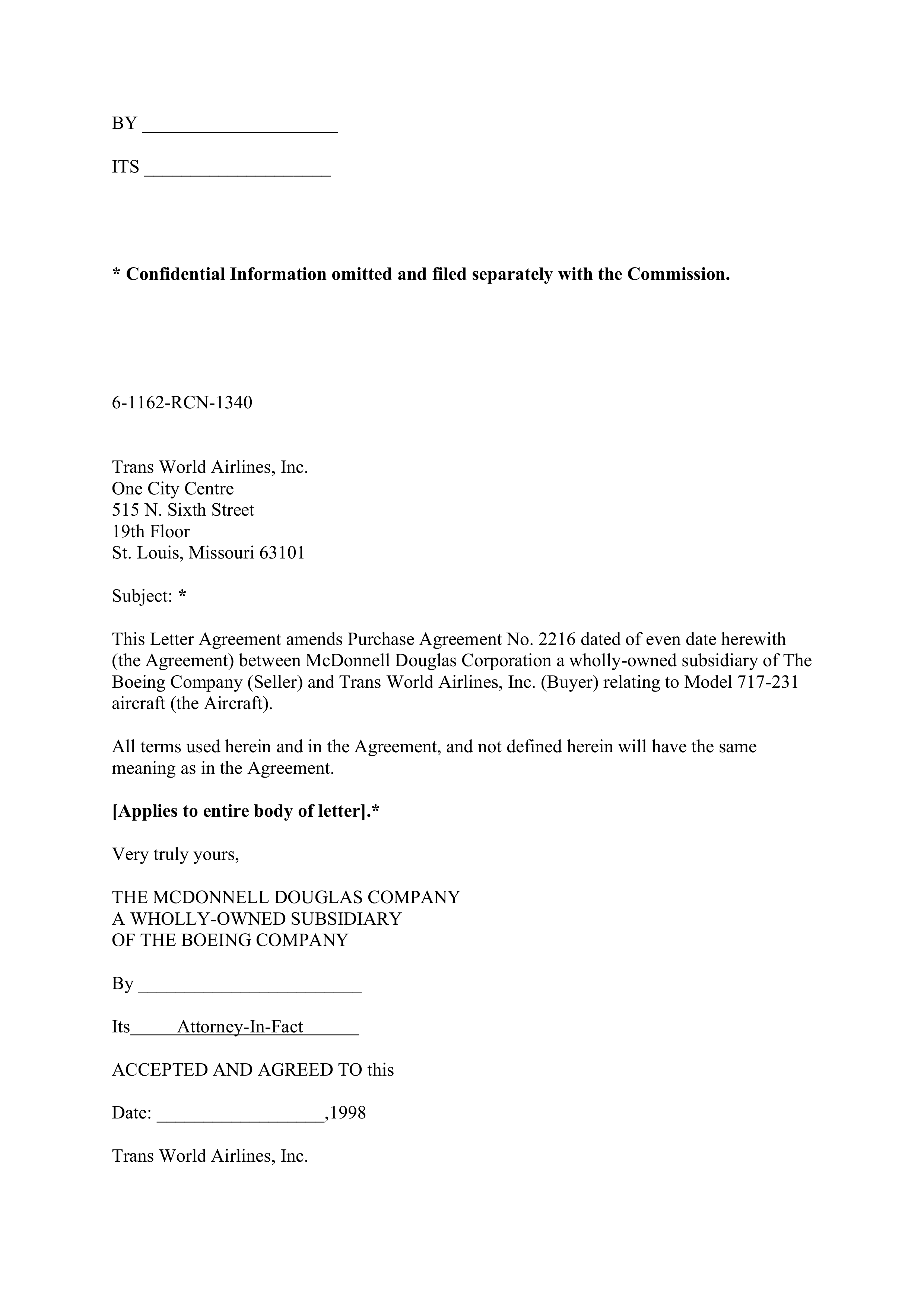 Boeing Purchase Agreement — page 88