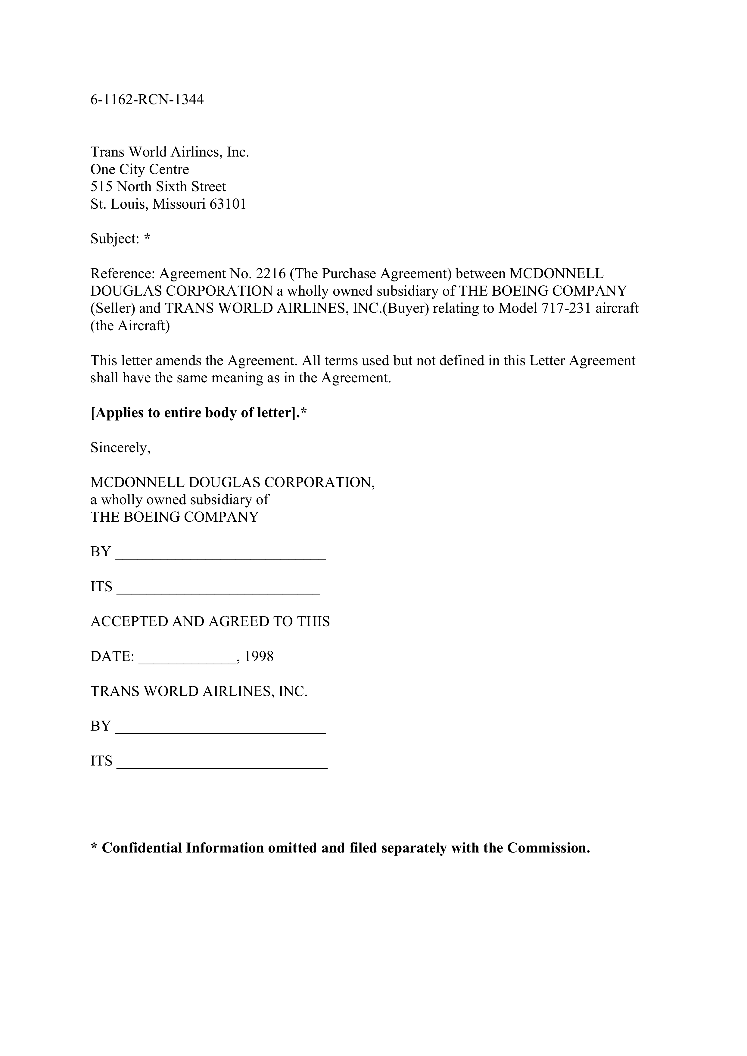 Boeing Purchase Agreement — page 91