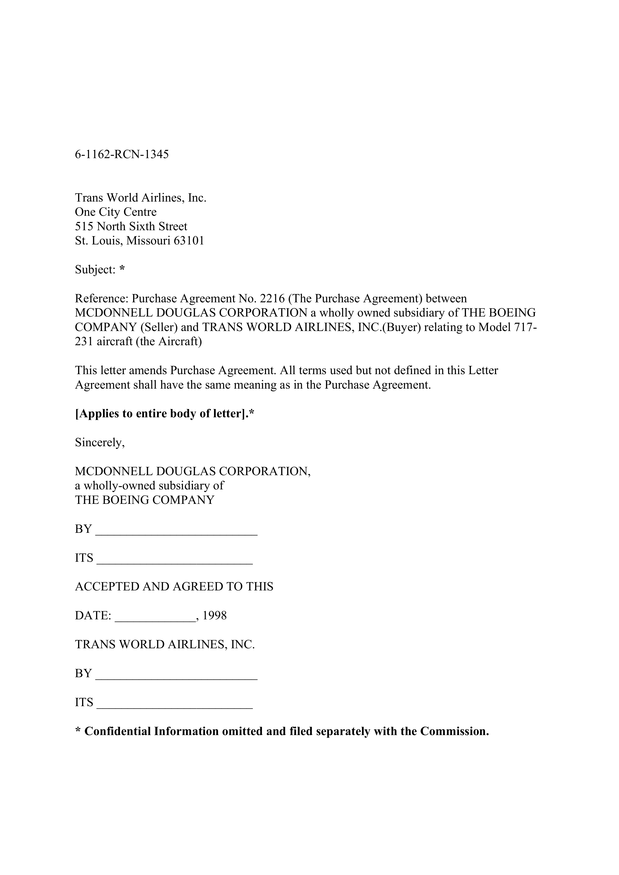 Boeing Purchase Agreement — page 92