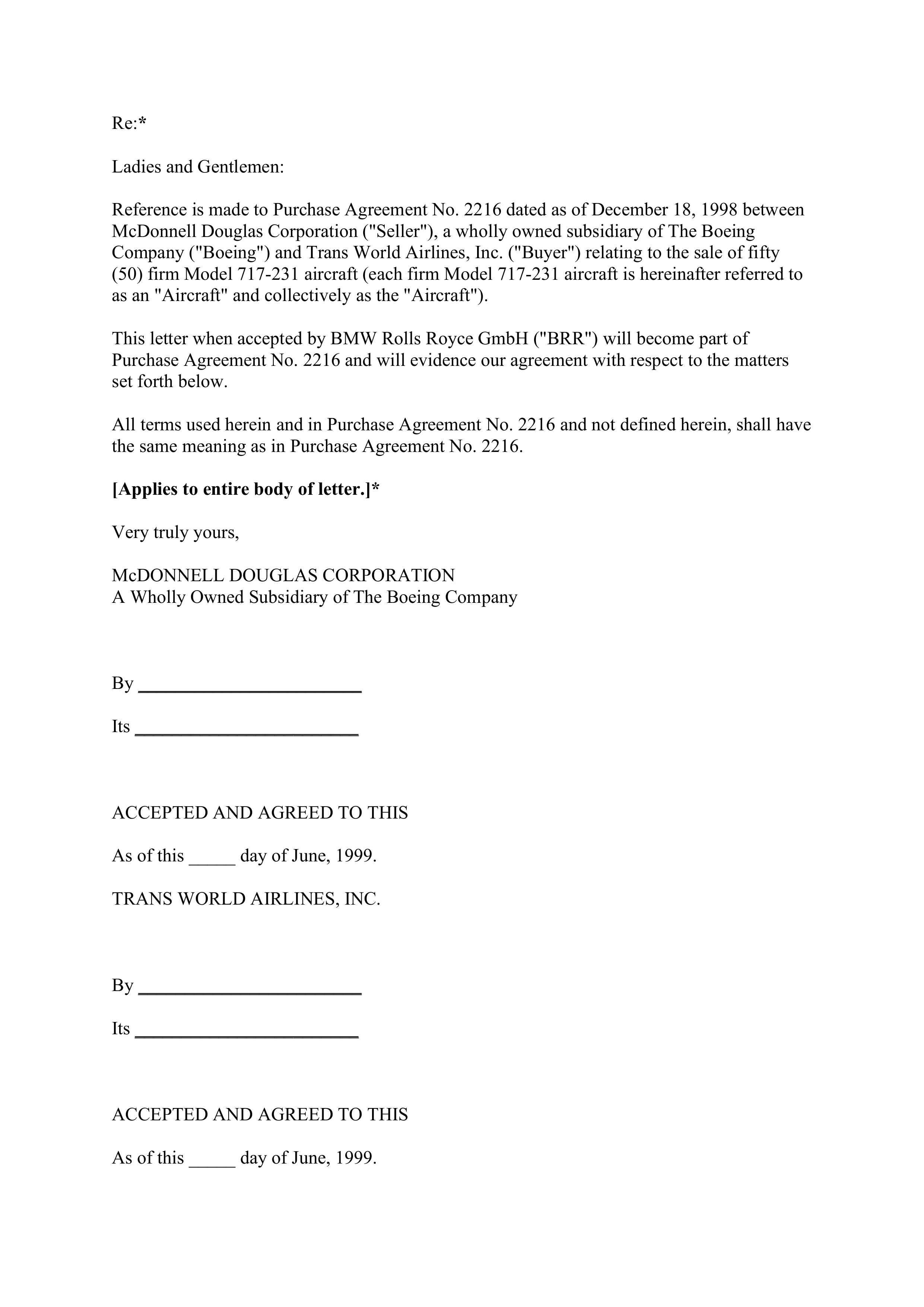 Boeing Purchase Agreement — page 96