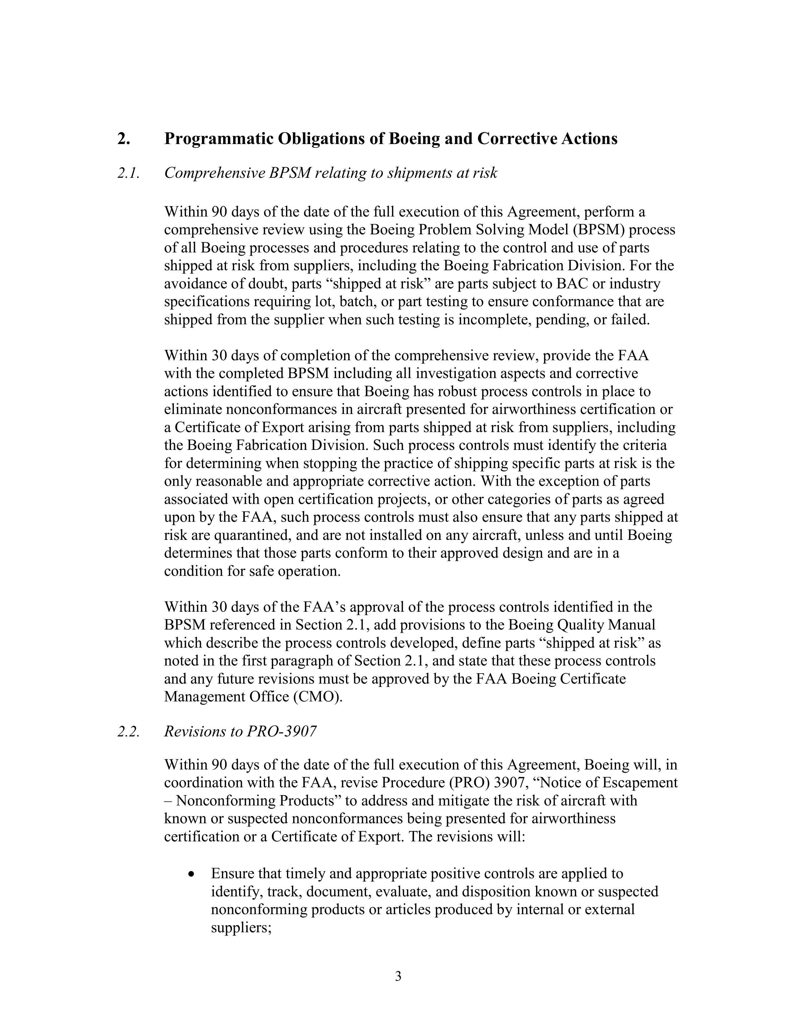 Boeing Settlement Agreement — page 3