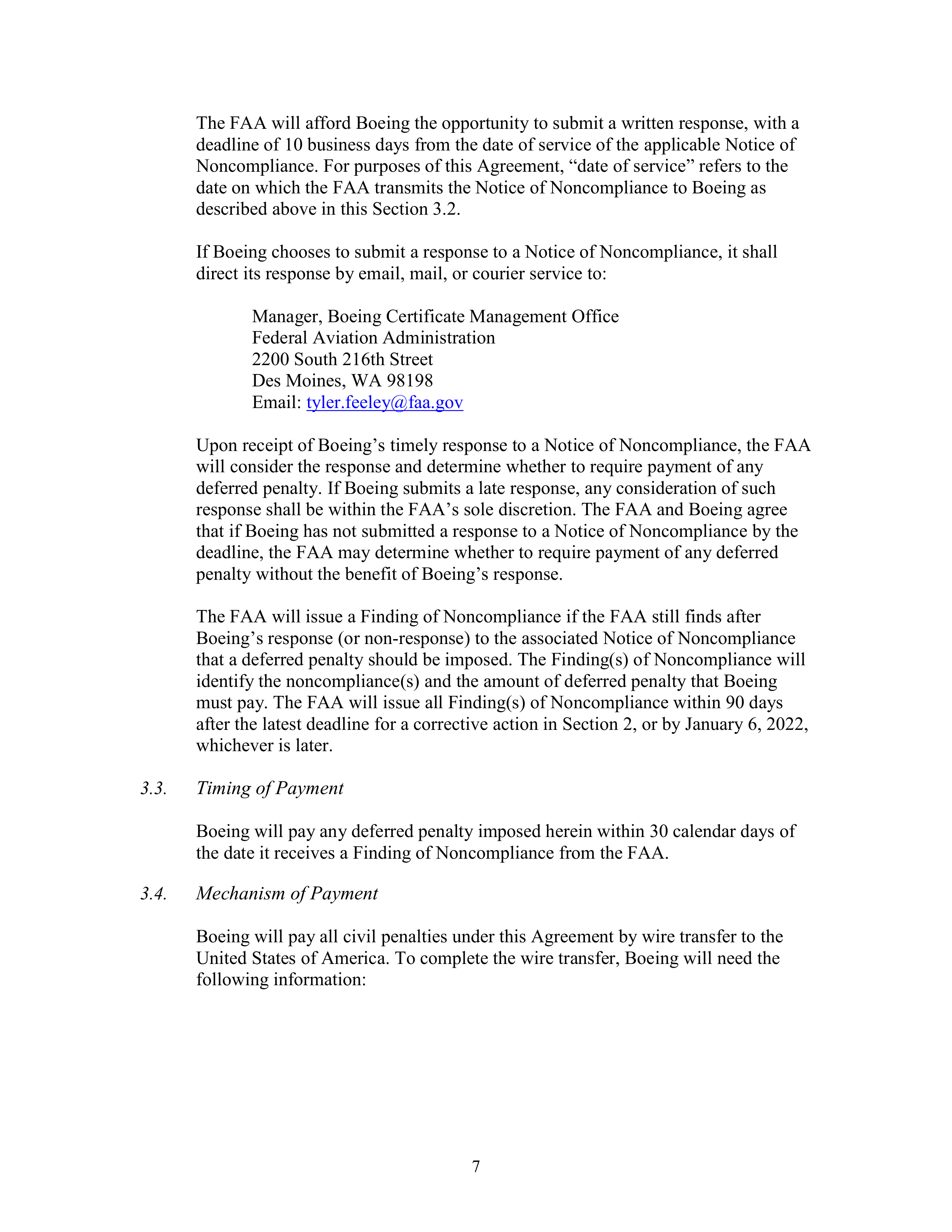 Boeing Settlement Agreement — page 7