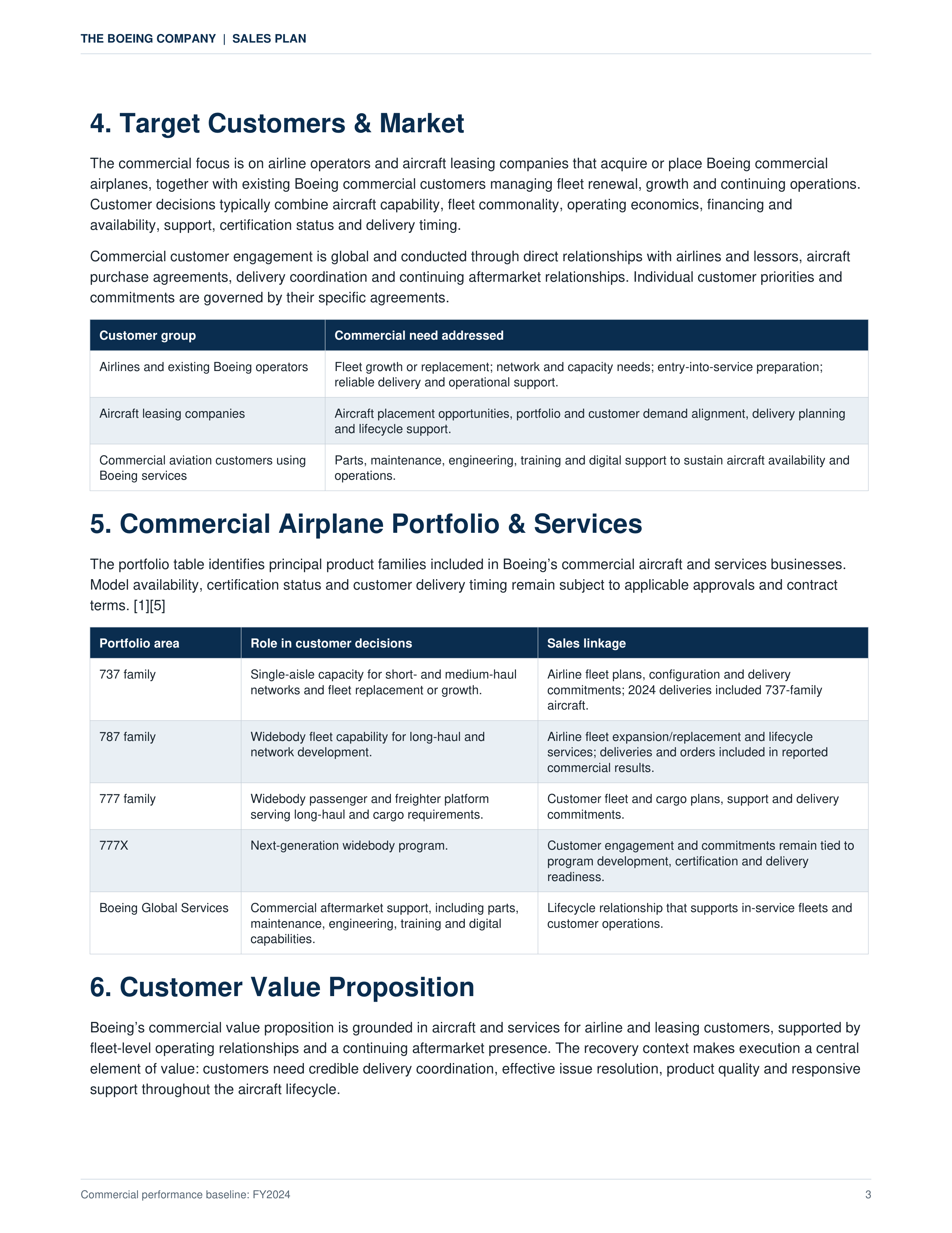 Boeing Stability First Quality-Linked Turnaround Sales Plan — page 3