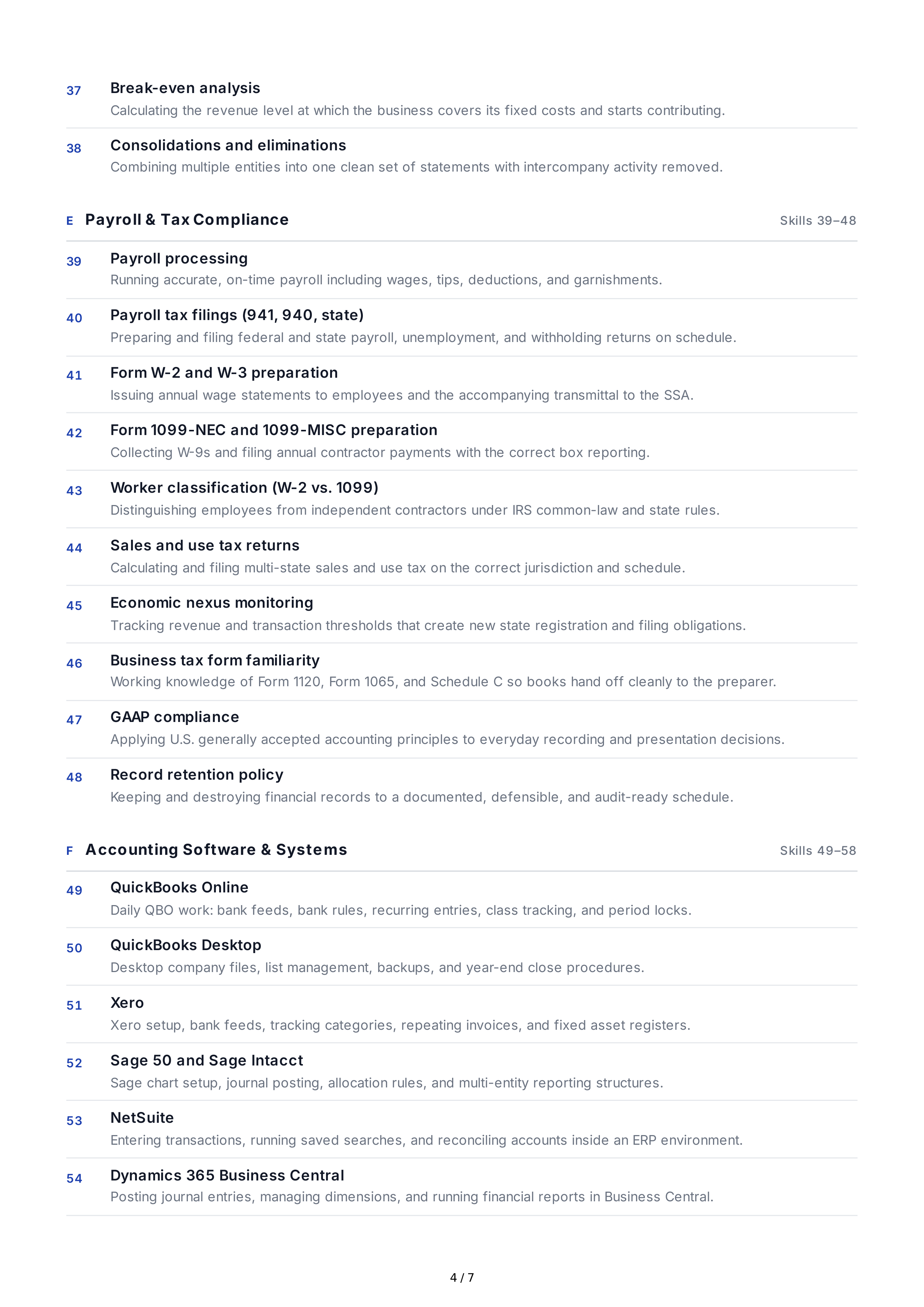 Bookkeeping Hard Skills — page 4