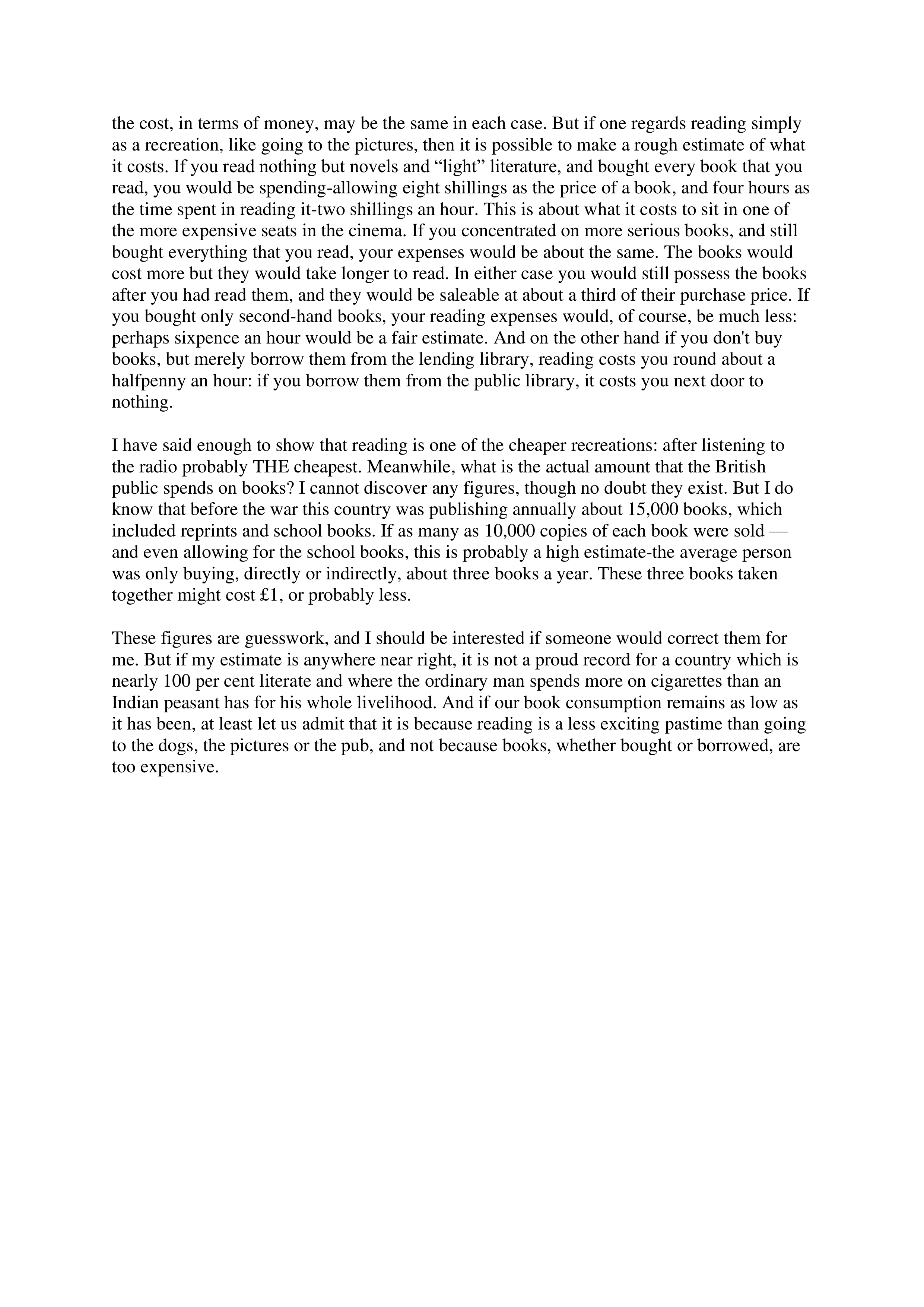 Books vs. Cigarettes Essay — page 3