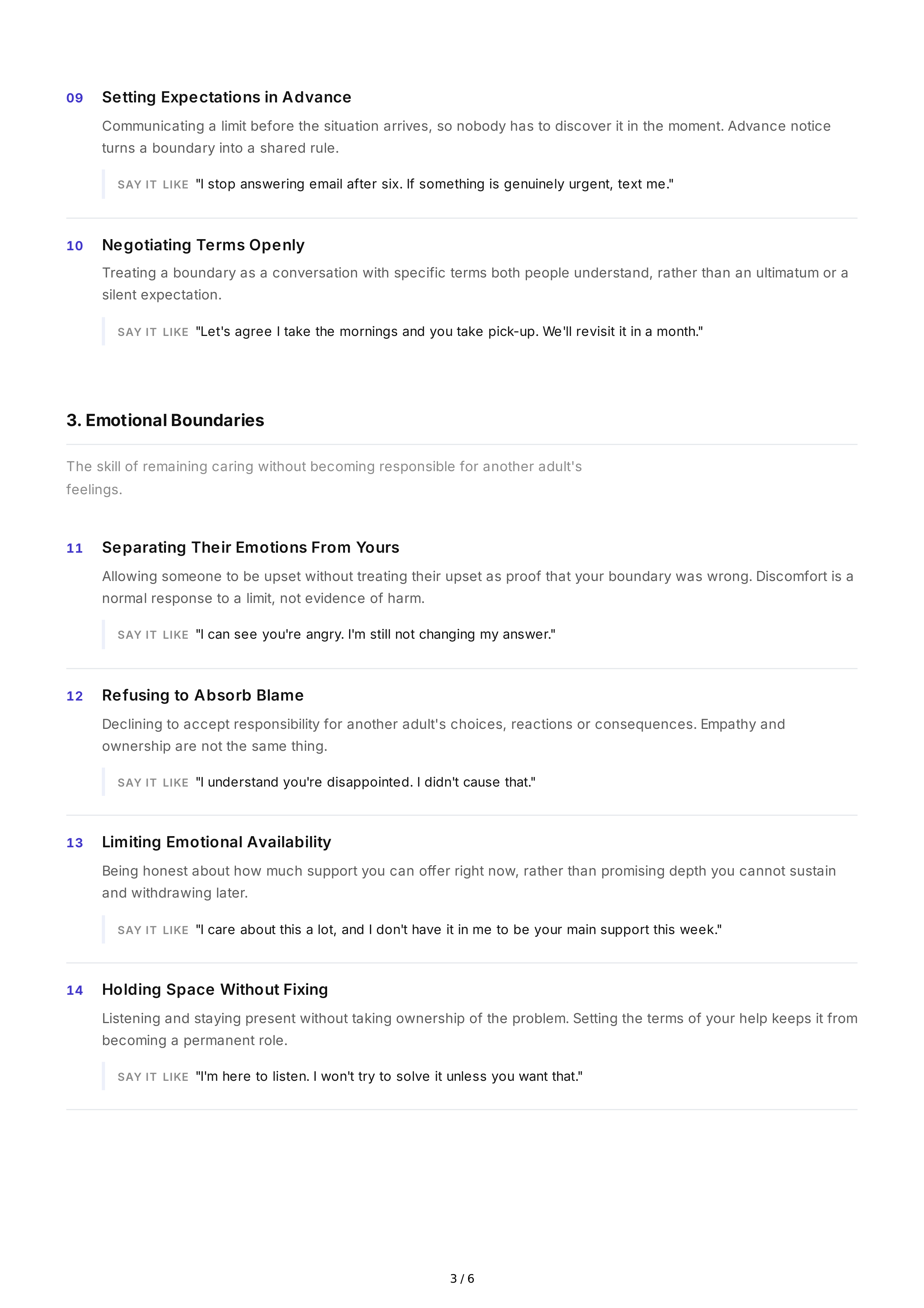 Boundary Setting Interpersonal Skills — page 3