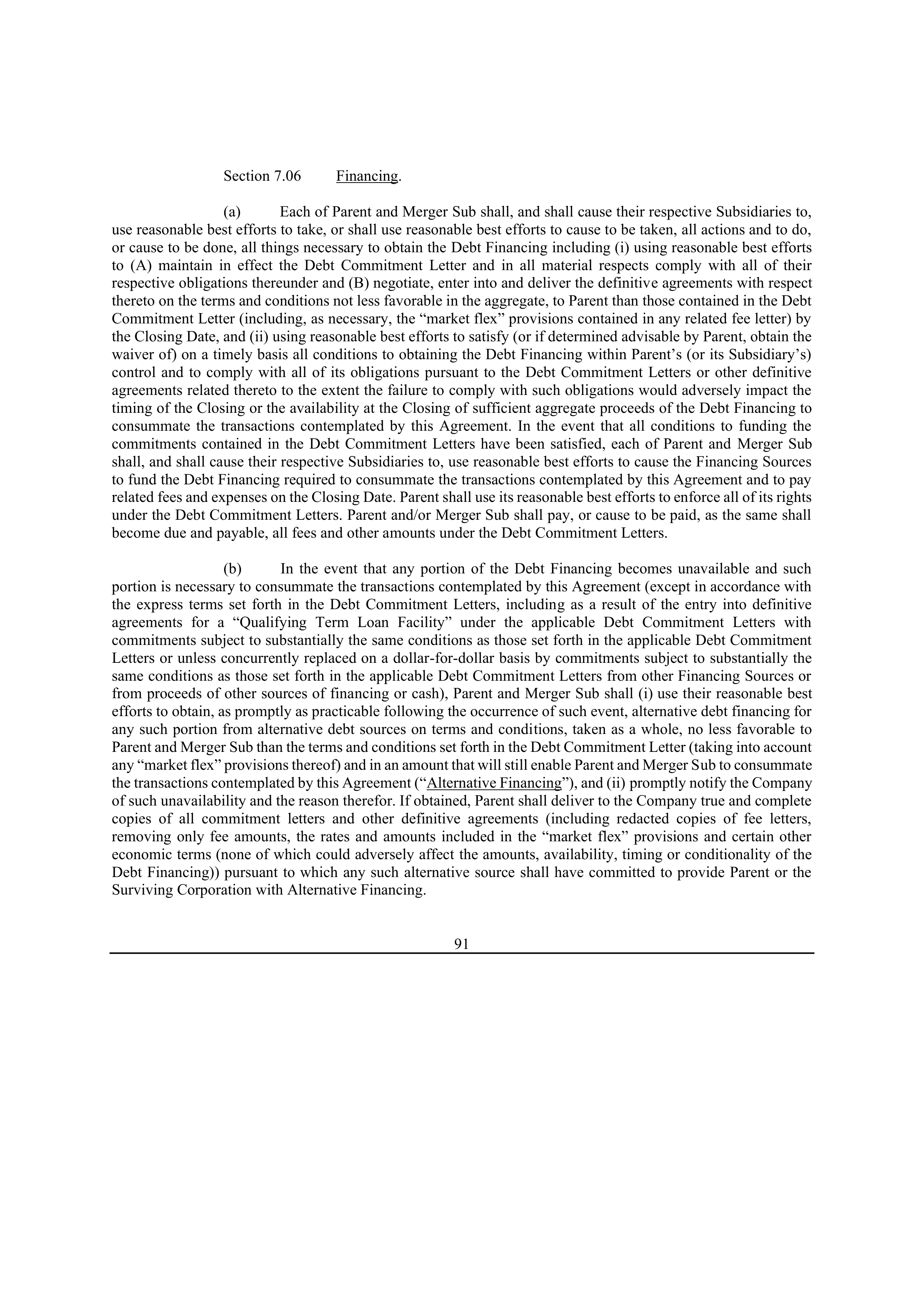 Bristol Myers Squibb Merger Agreement — page 101