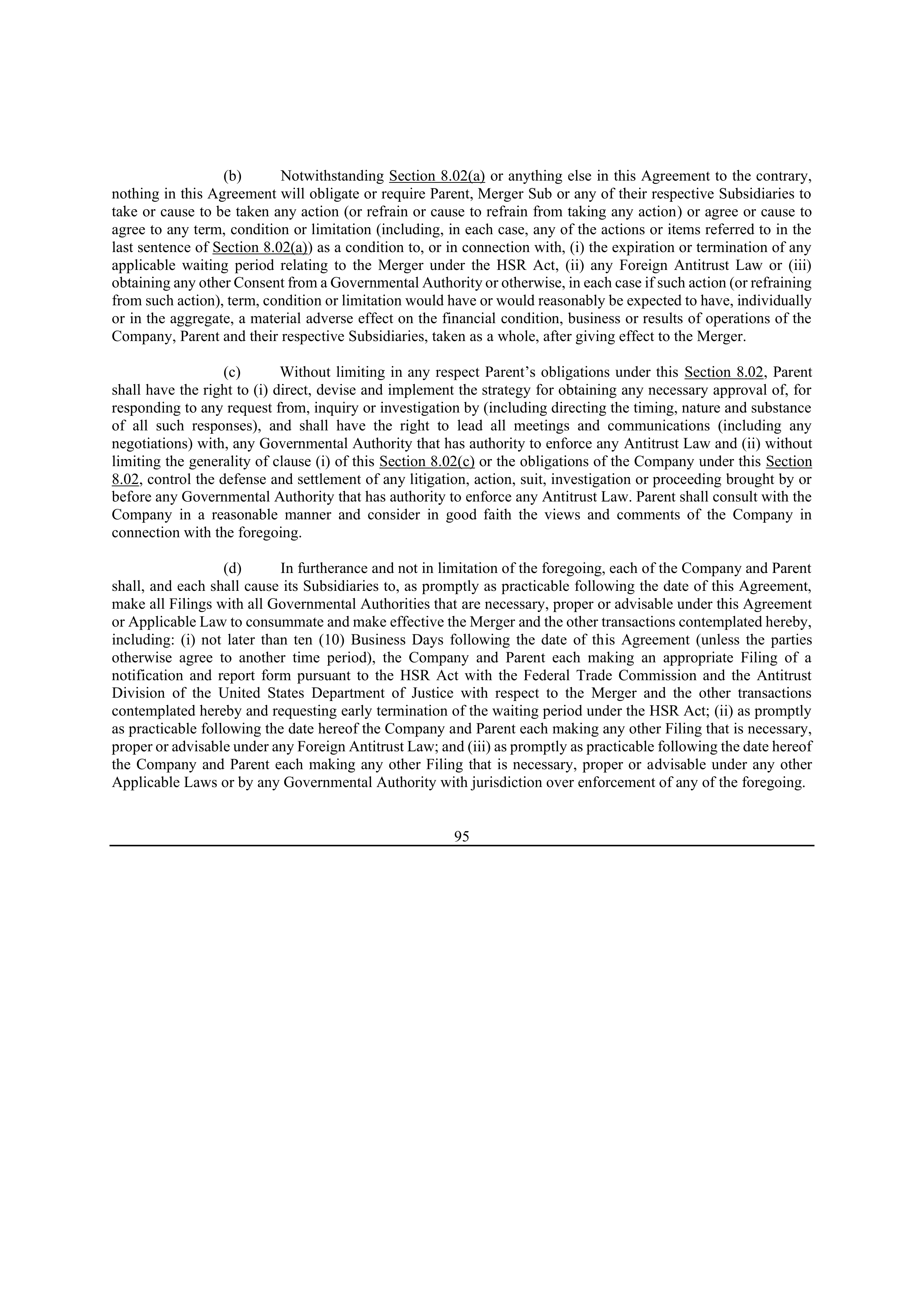 Bristol Myers Squibb Merger Agreement — page 105