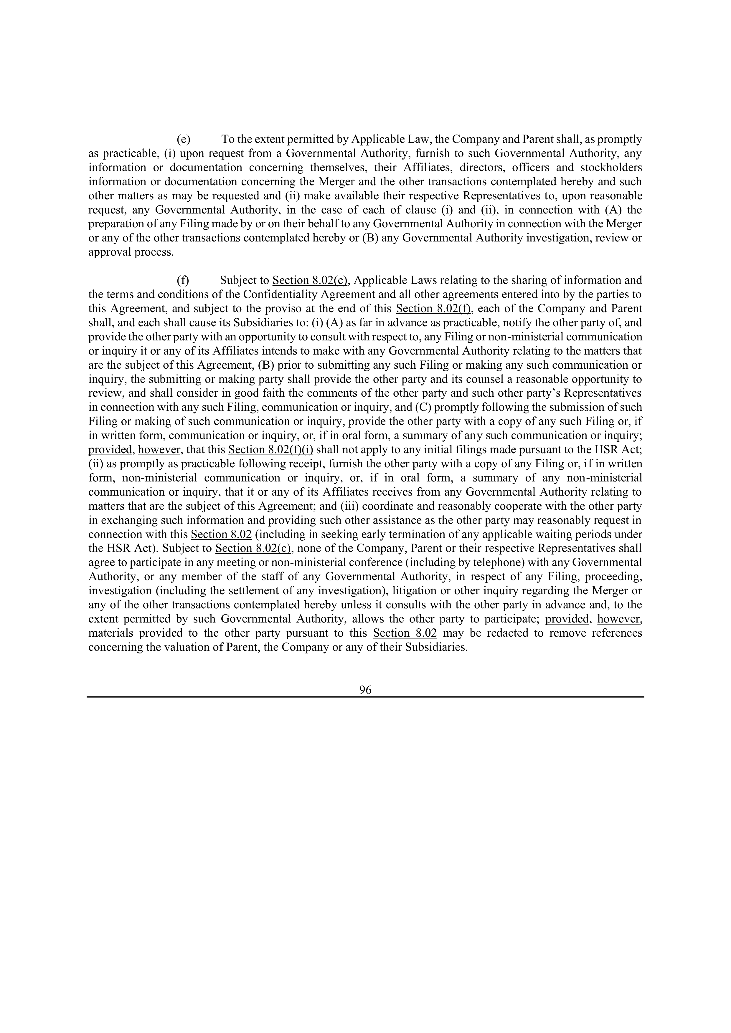 Bristol Myers Squibb Merger Agreement — page 106