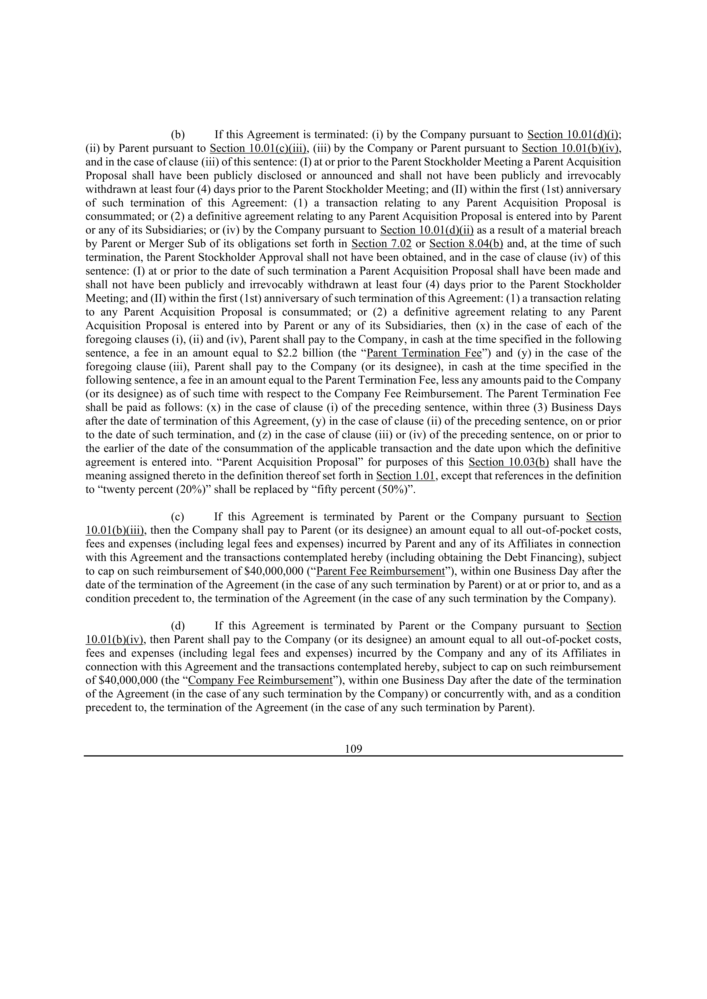 Bristol Myers Squibb Merger Agreement — page 120