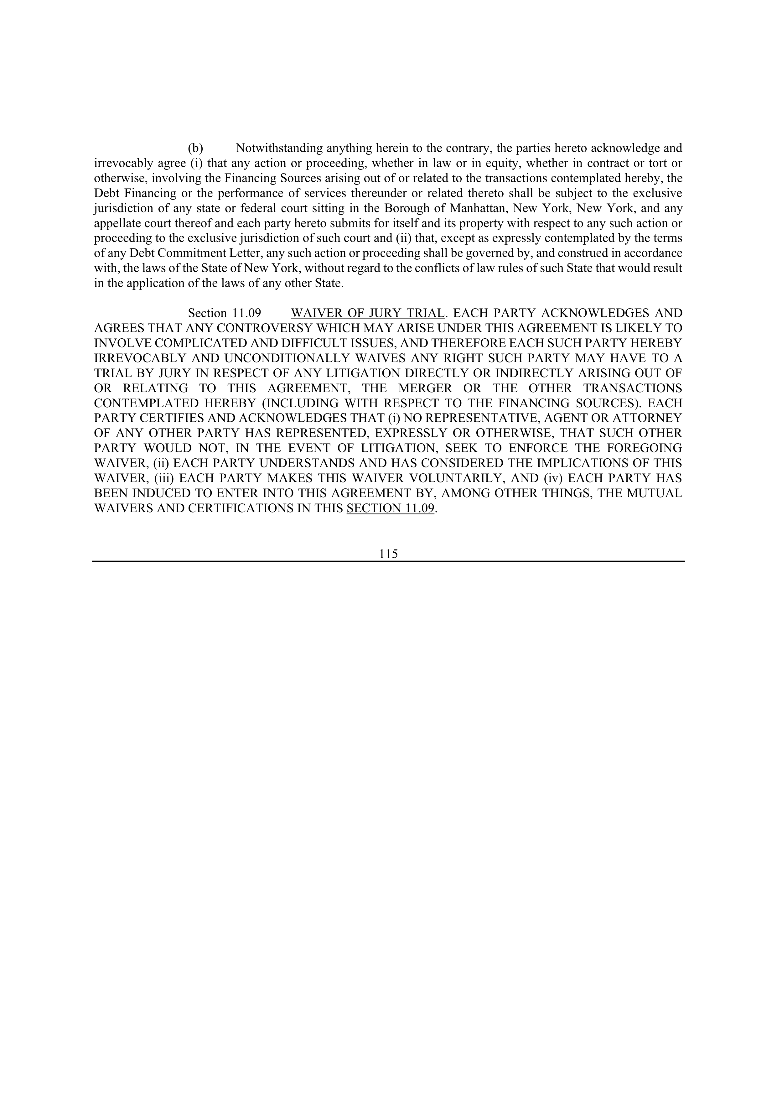 Bristol Myers Squibb Merger Agreement — page 127