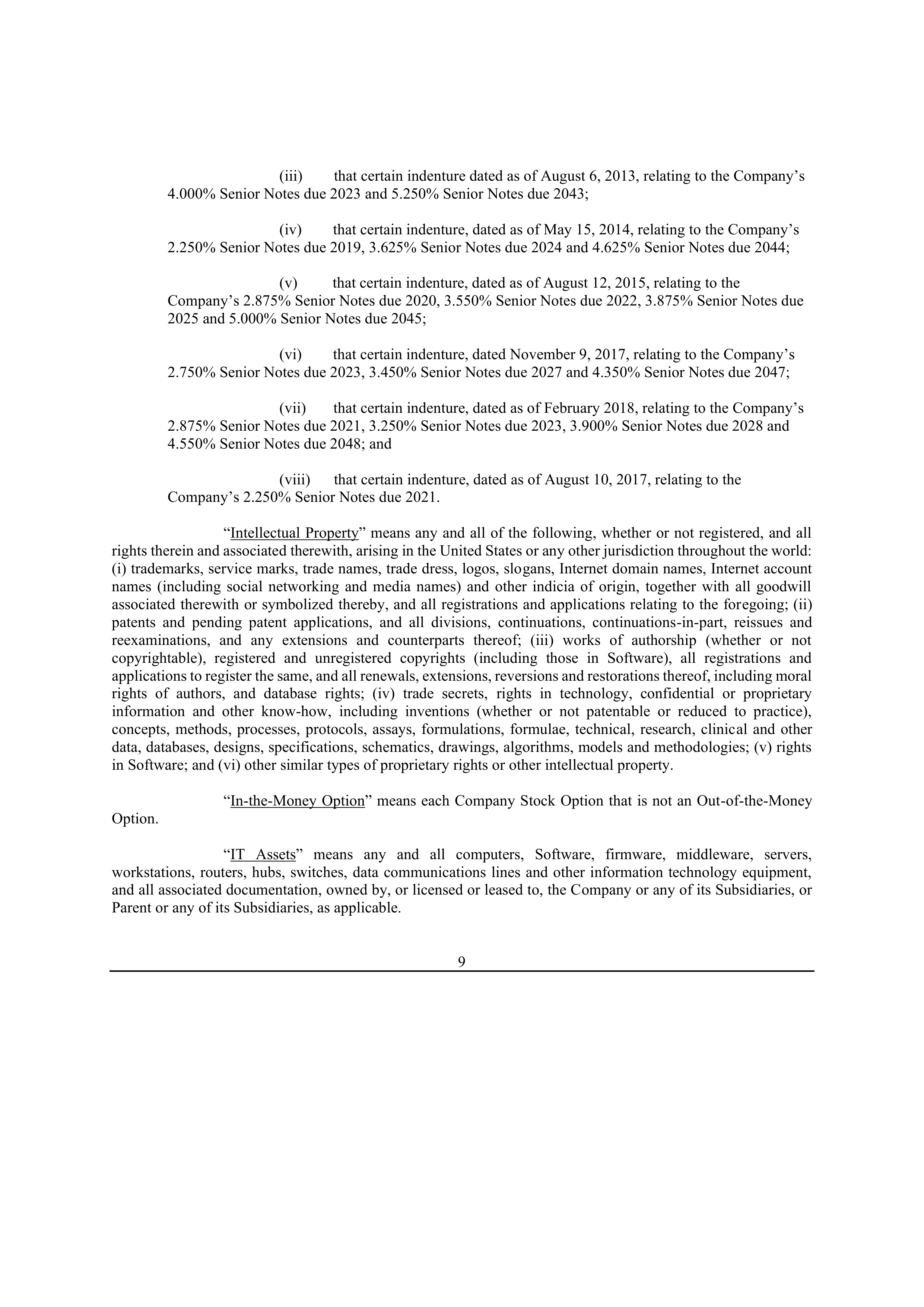 Bristol Myers Squibb Merger Agreement — page 15