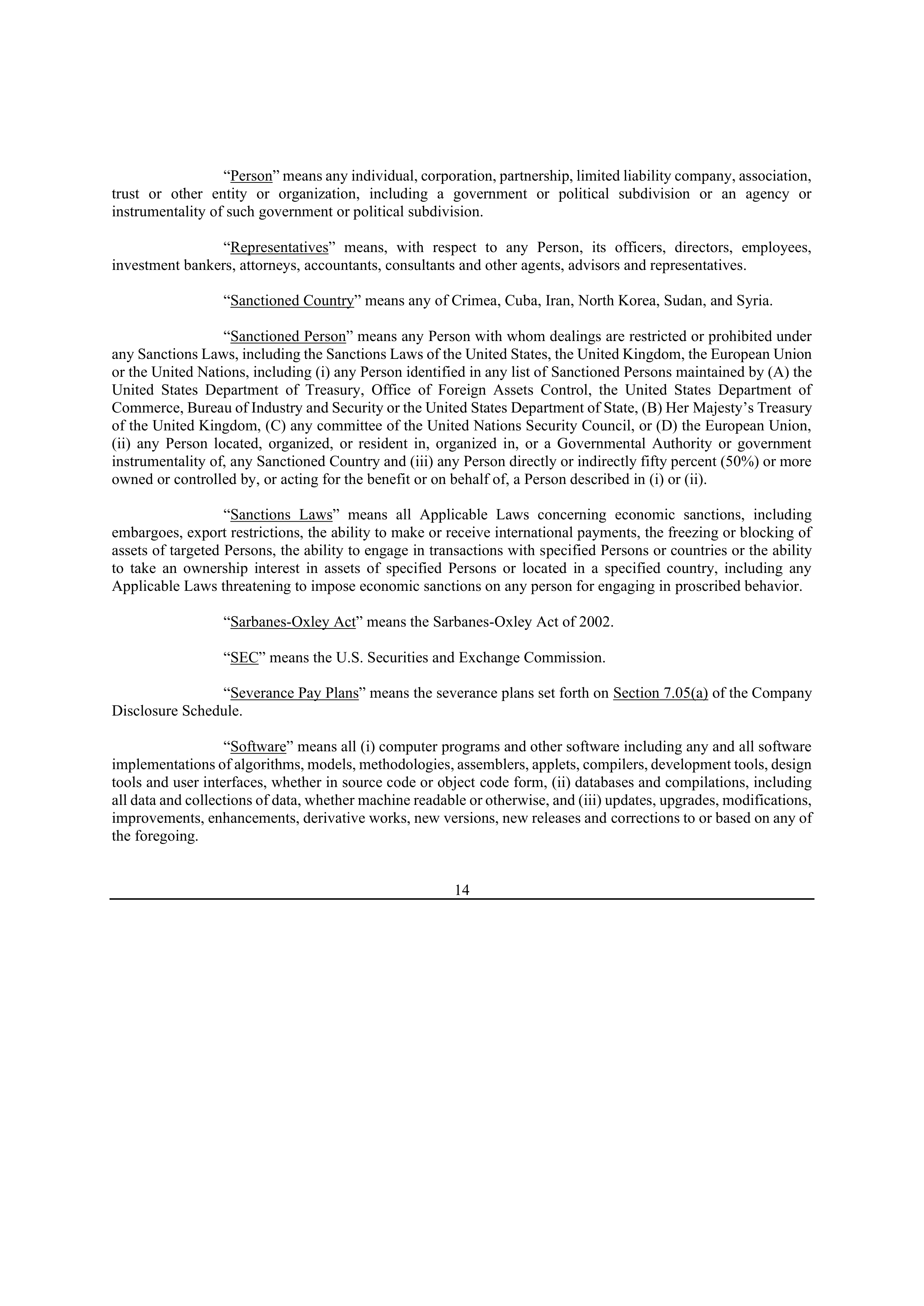 Bristol Myers Squibb Merger Agreement — page 21