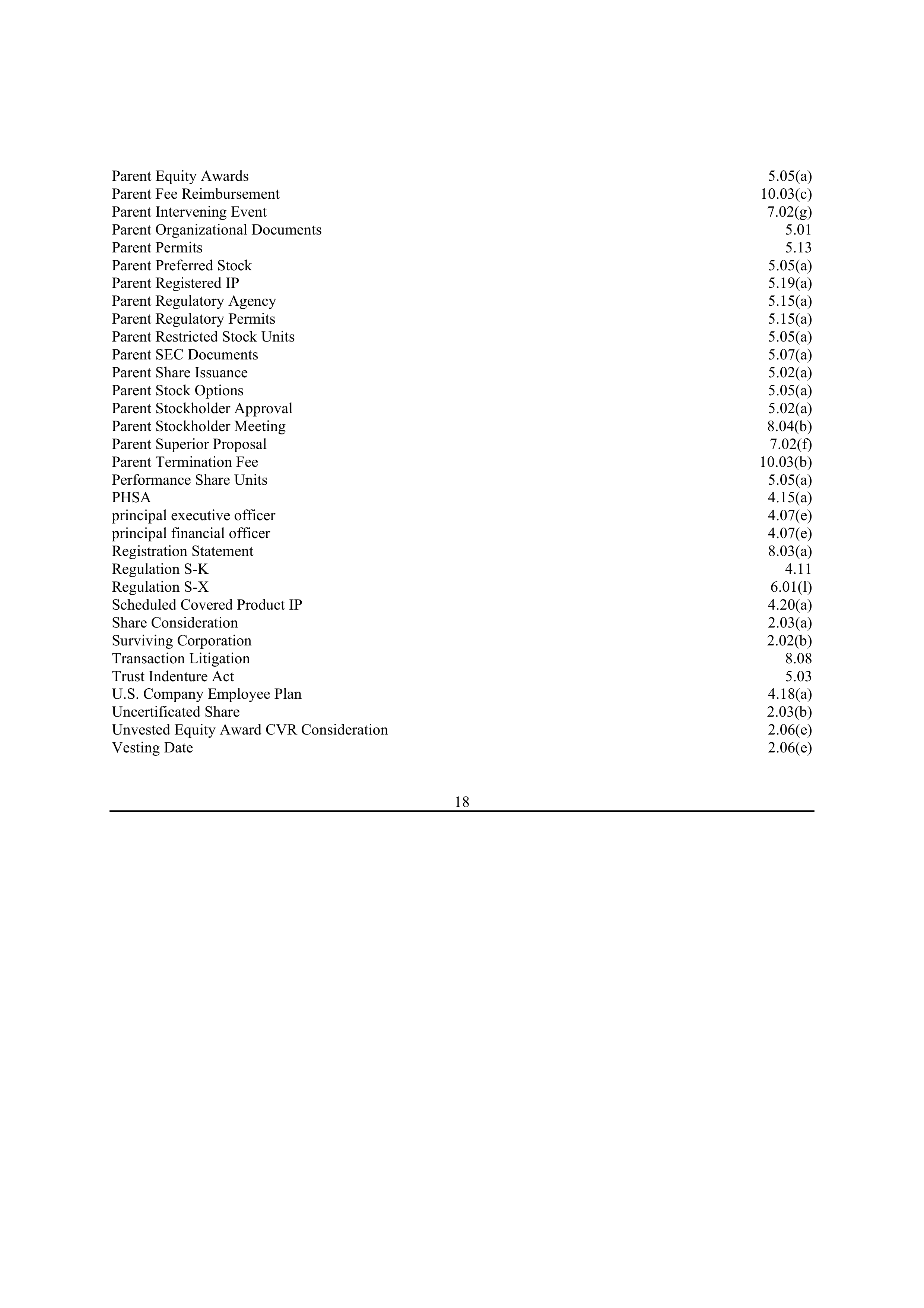 Bristol Myers Squibb Merger Agreement — page 25