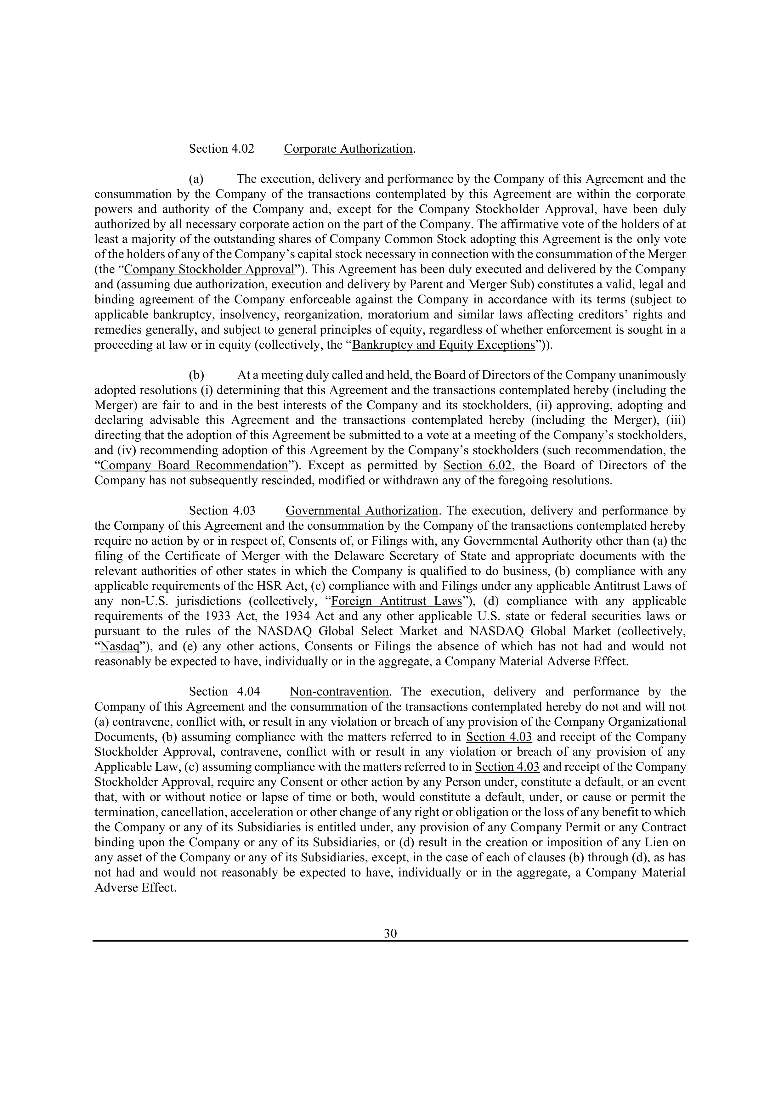 Bristol Myers Squibb Merger Agreement — page 37