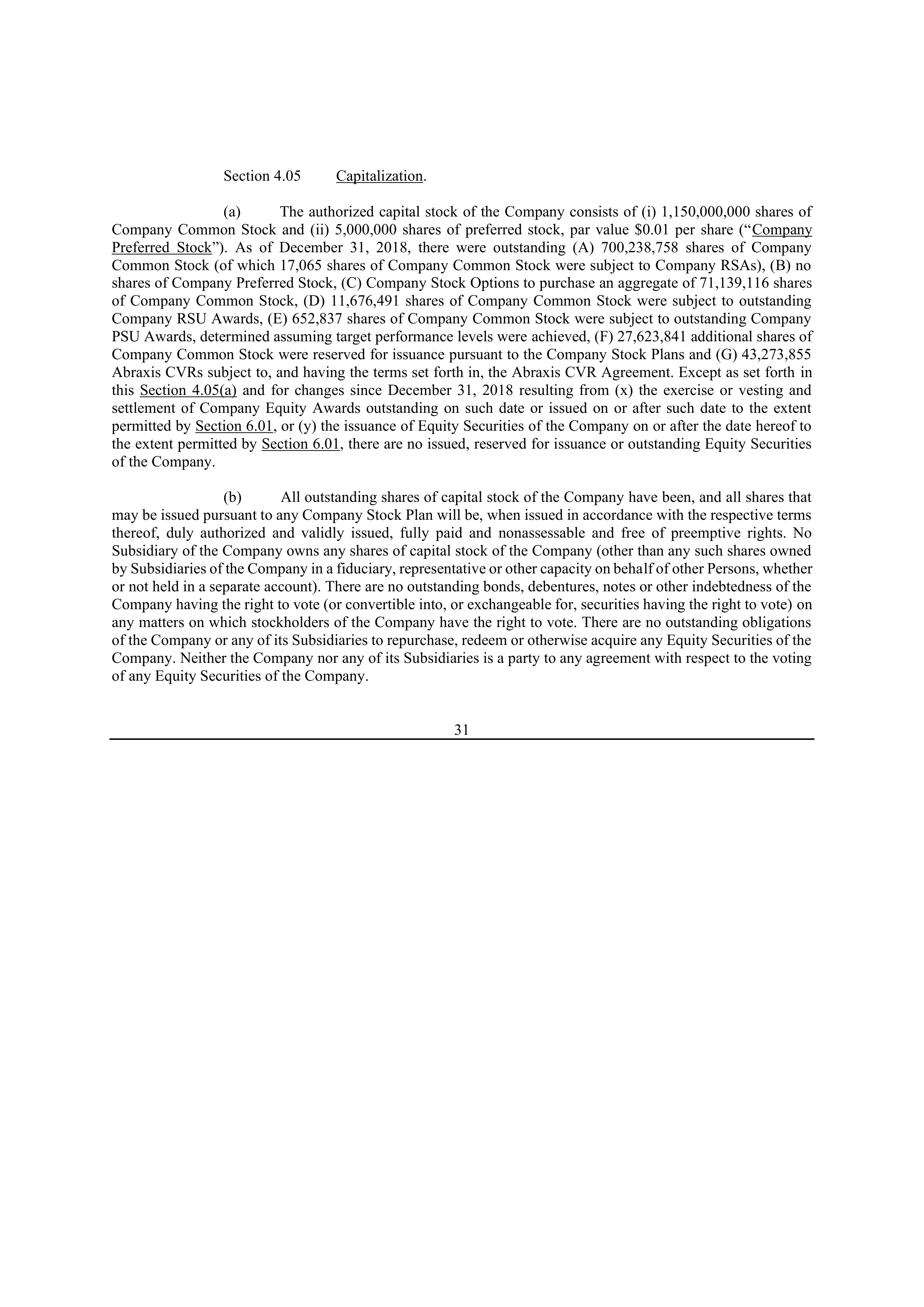 Bristol Myers Squibb Merger Agreement — page 38