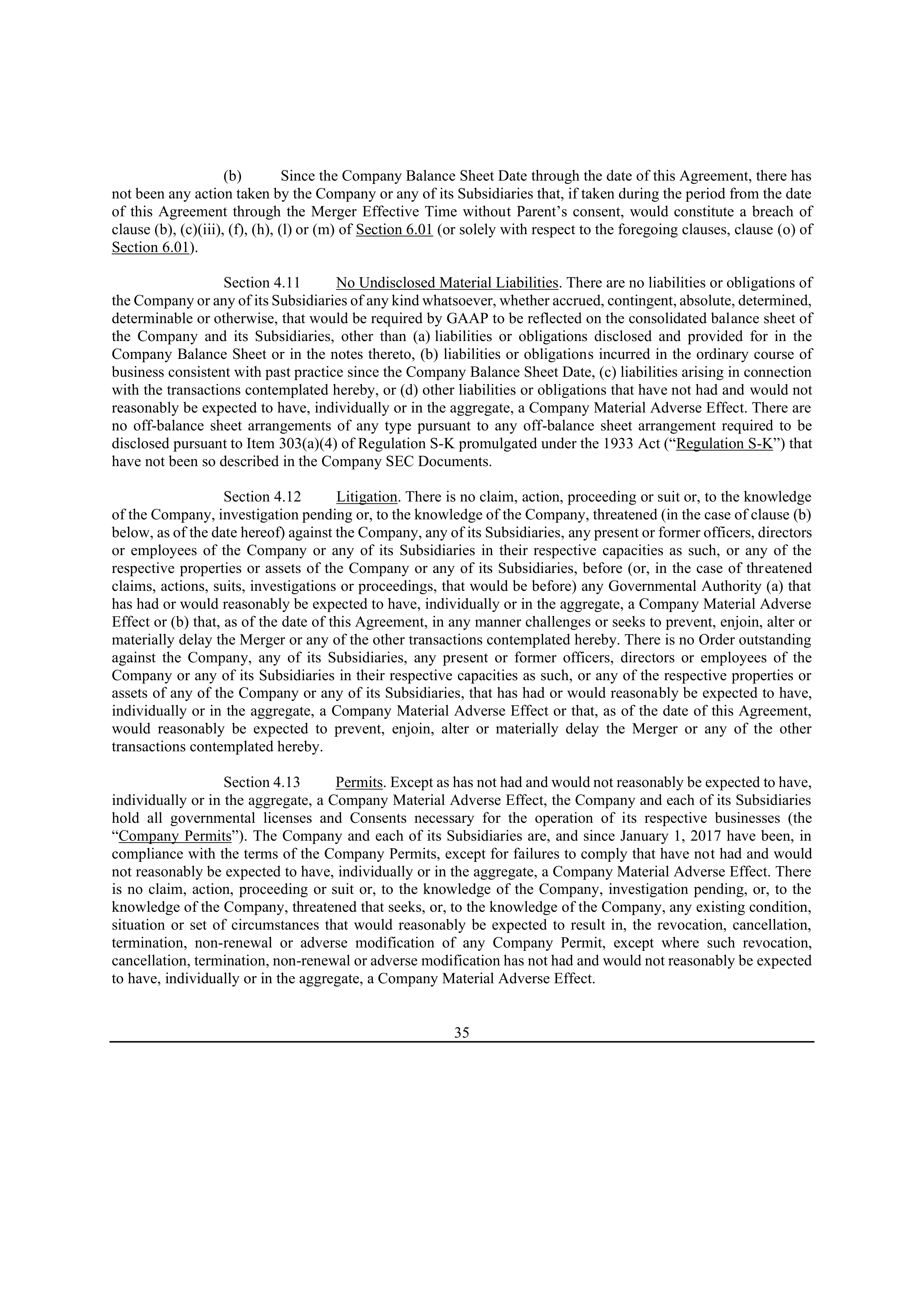 Bristol Myers Squibb Merger Agreement — page 42