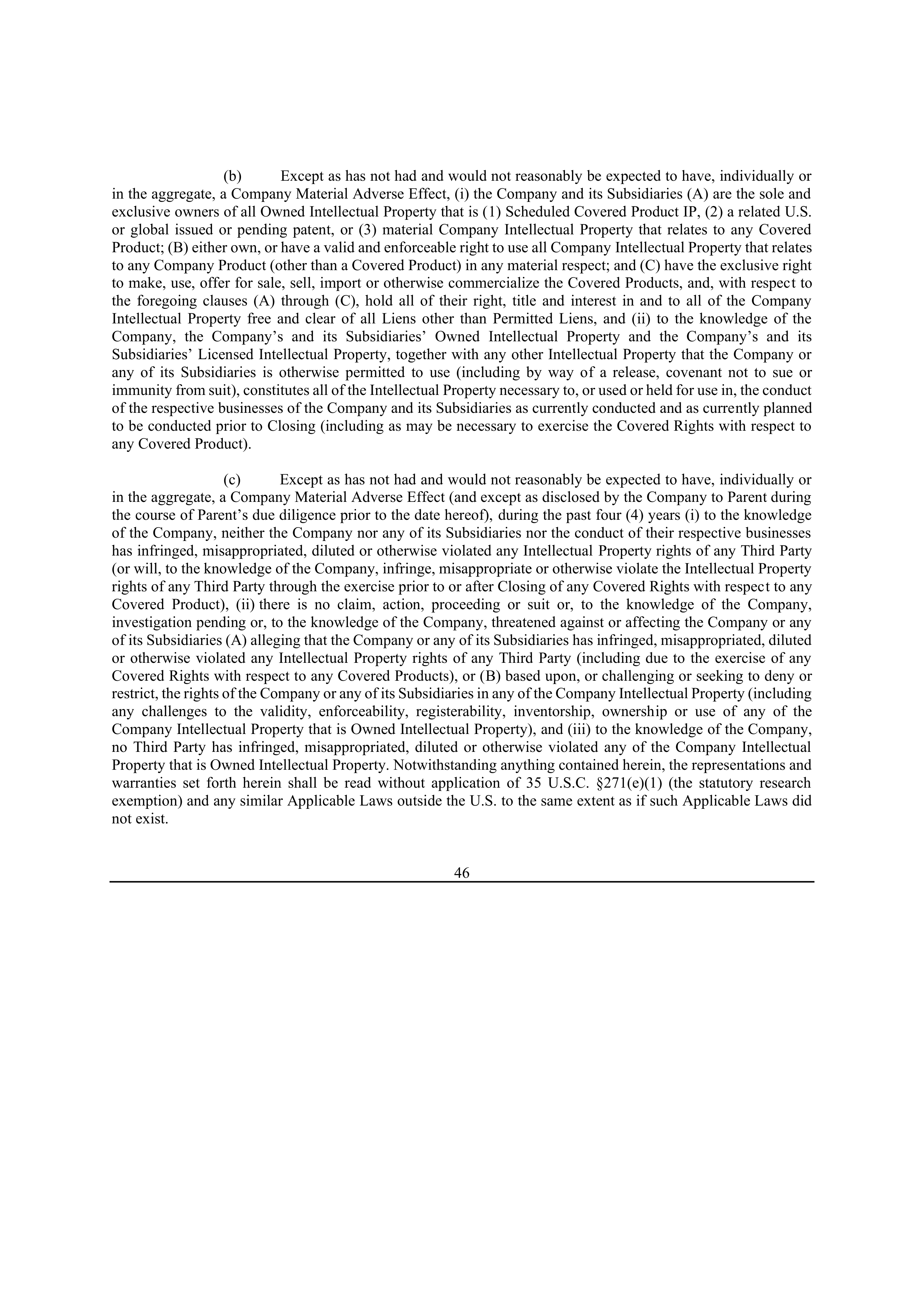 Bristol Myers Squibb Merger Agreement — page 53