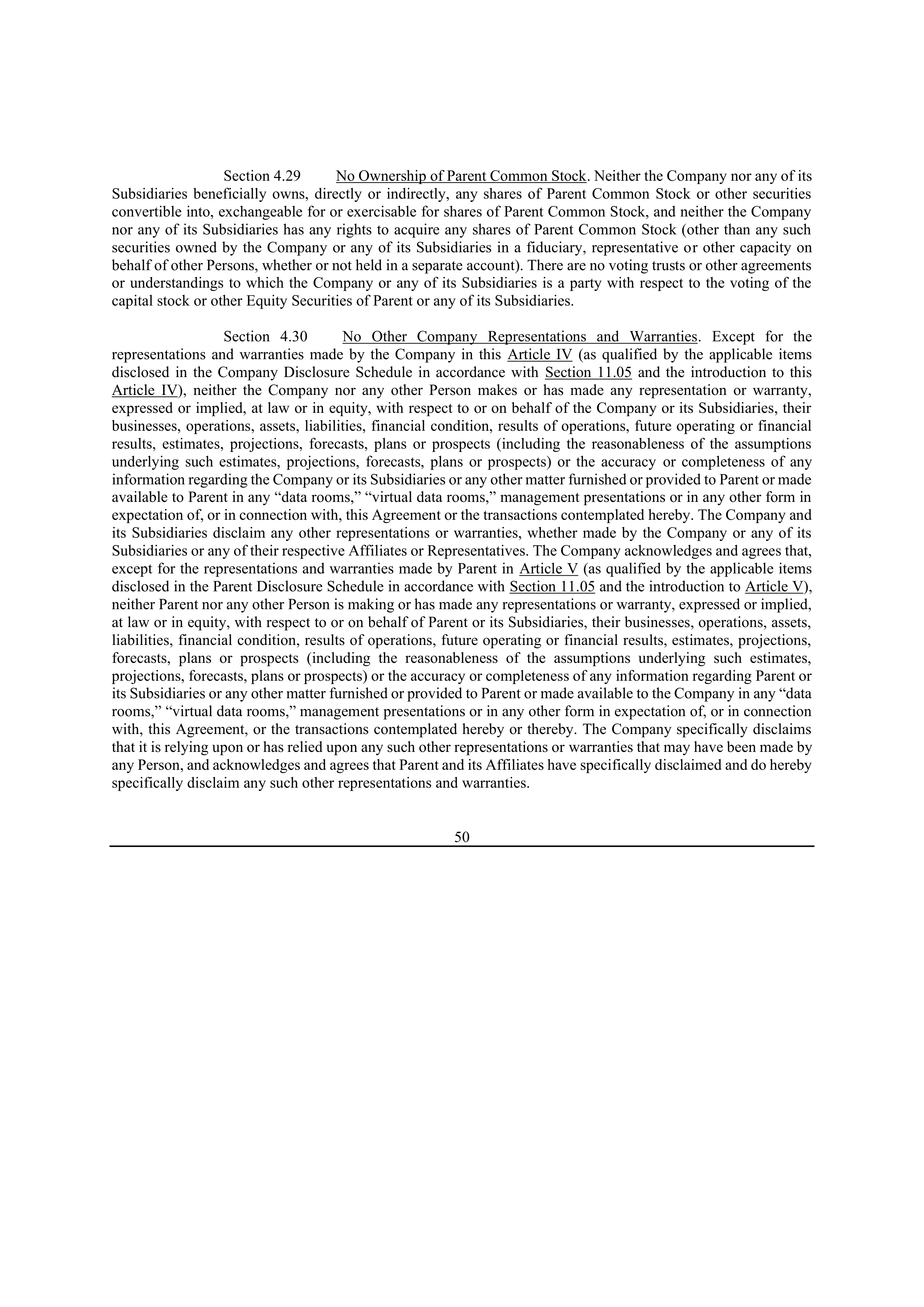 Bristol Myers Squibb Merger Agreement — page 57