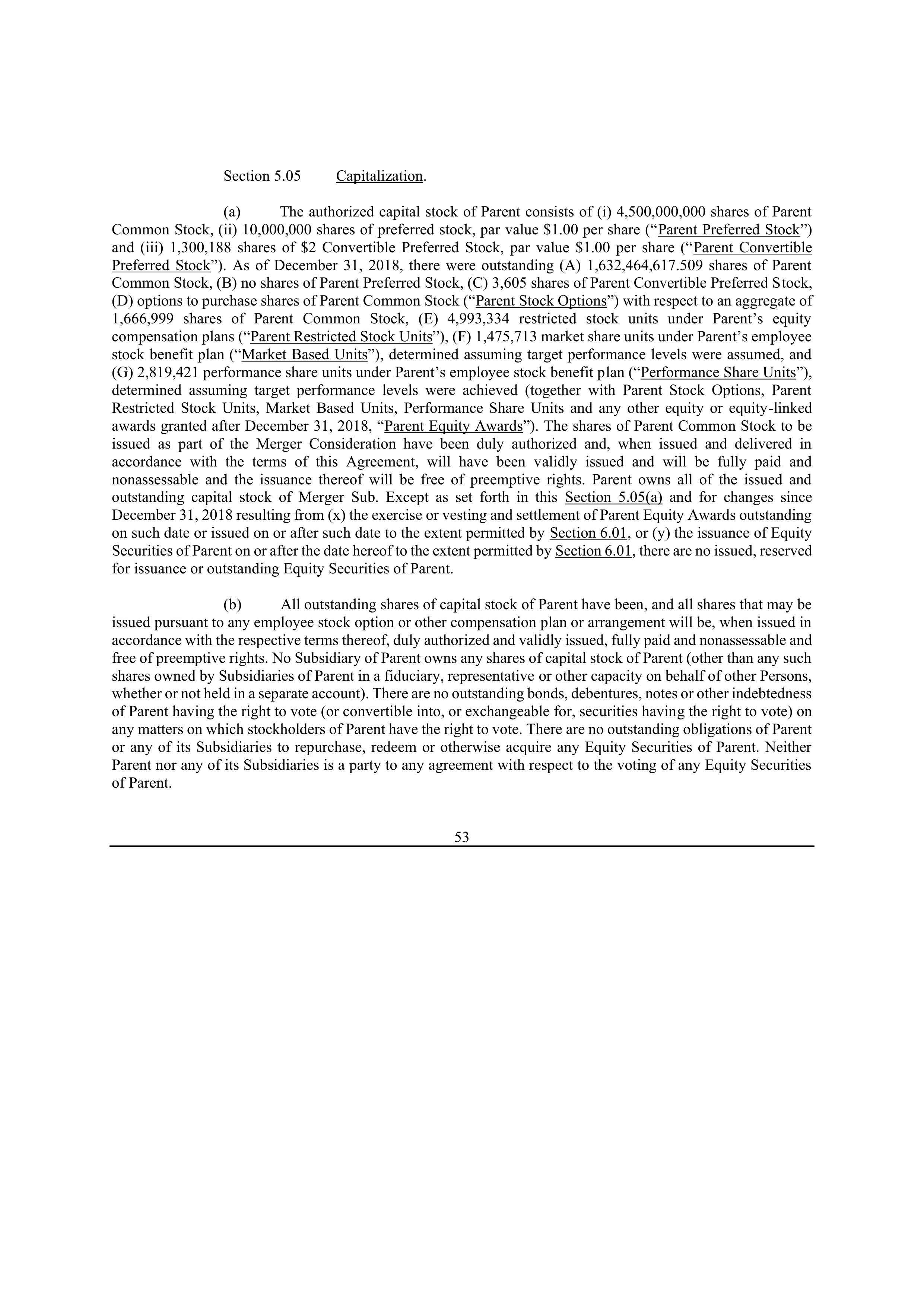 Bristol Myers Squibb Merger Agreement — page 60